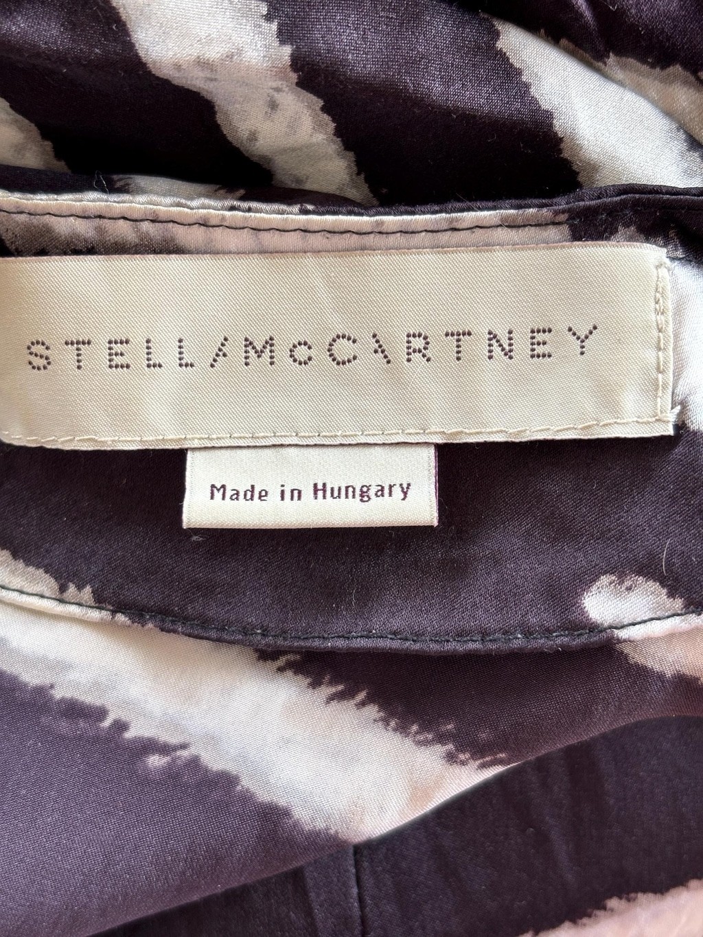 Stella McCartney Silk Zebra Dress IT42 Pockets 2009