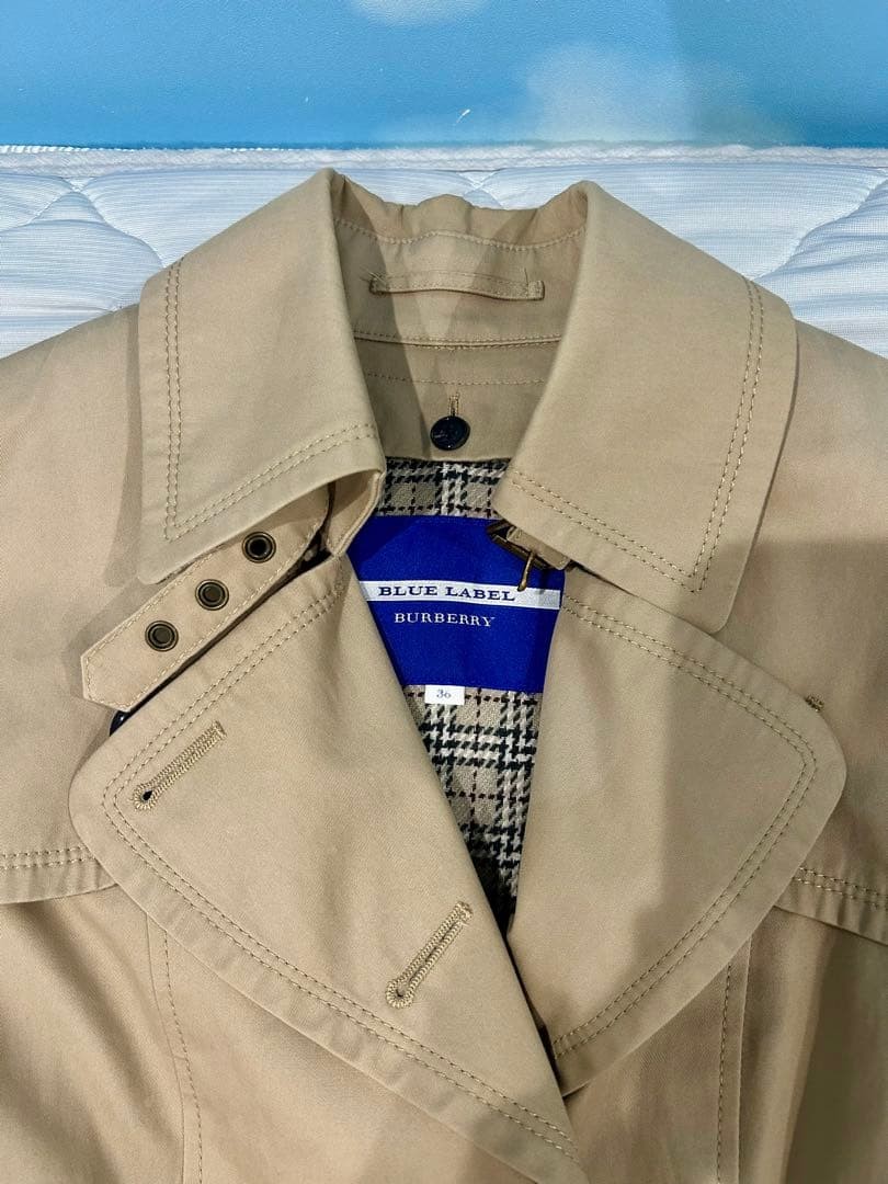 BURBERRY BLUE LABEL Trench Coat Beige Size 36