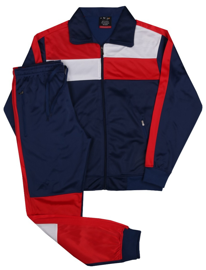 MEN 2TONE SPRING JOGGER TRACKSUIT GYM JOGGING ACTIVEWEAR S M L XL 2XL 3XL 4XL