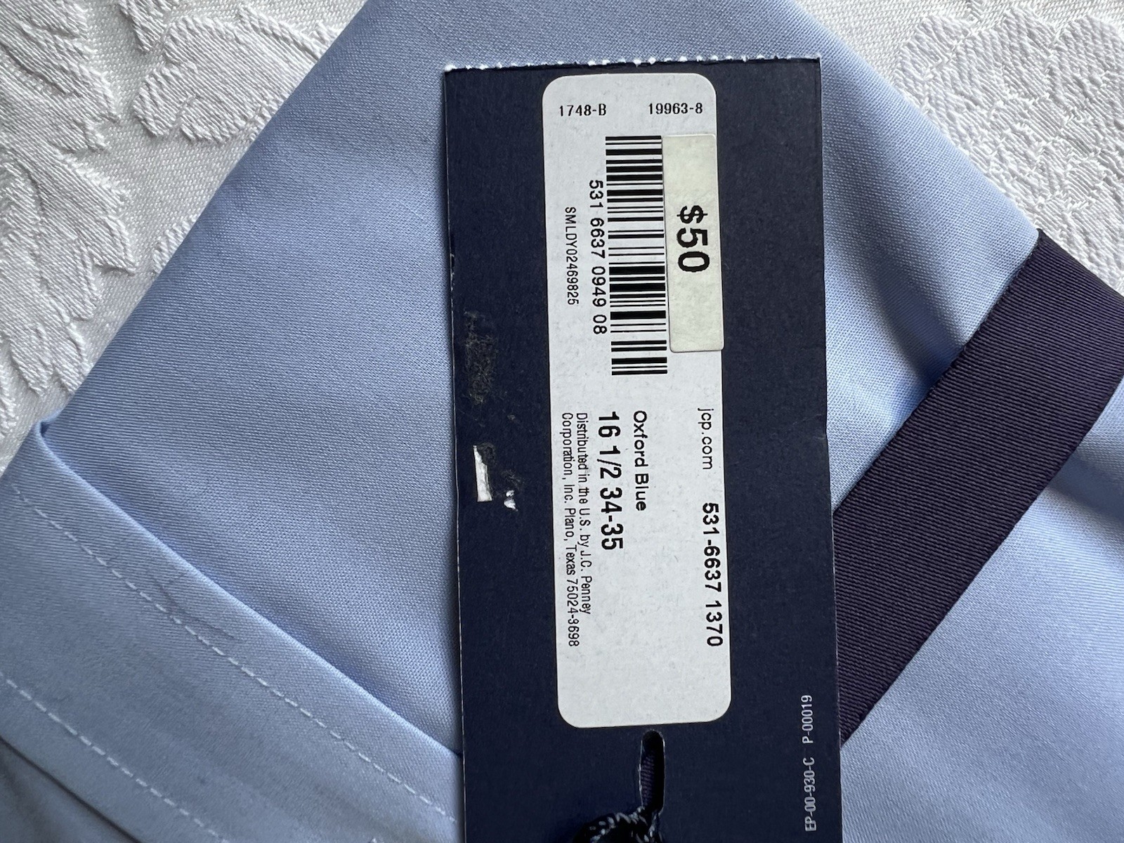 Blue Stafford Performance Super Shirt Men’s 16 1/2 34/35 Blue Regular Fit