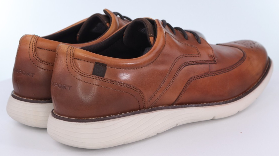 Rockport Garett Trutech $150 Men’s Wingtip Oxfords Dress Shoes Size 13 (W) Wide