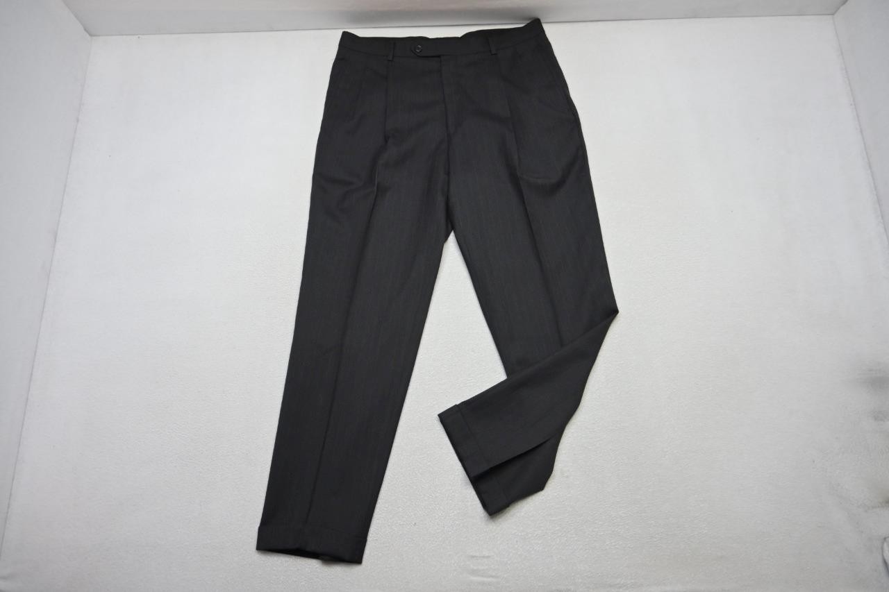 Jos A Bank 100% Wool Striped 2 Piece Suit Pants Jacket Mens Sz 34 x 31 40 R