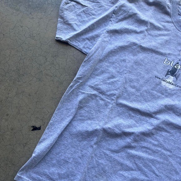 2000s blast energy drink grey graphic tee Anvil xl