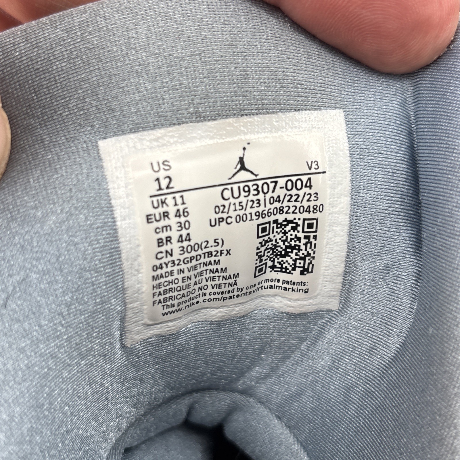 Air Jordan 7 Retro 2023 Chambray CU9307-004 – Size 12 – No Box