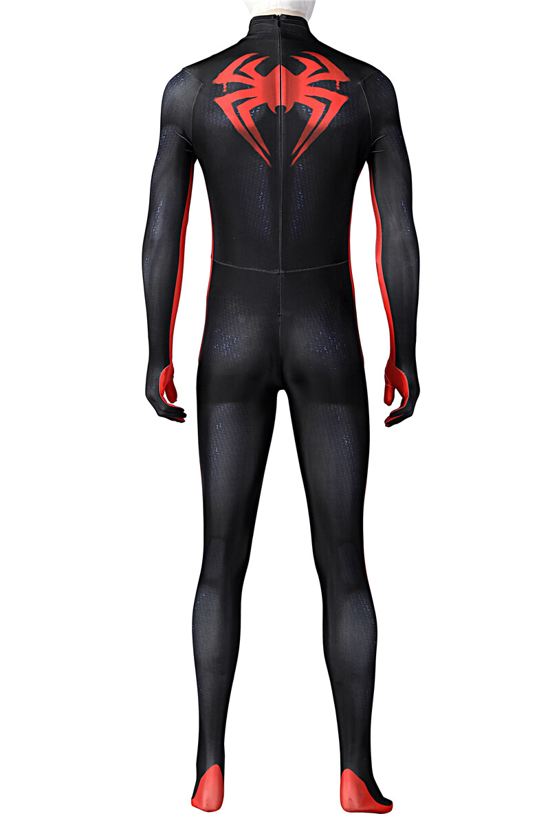 The Across Spider Verse Spiderman Miles Morales Jumpsuit Suit Cosplay Costume US