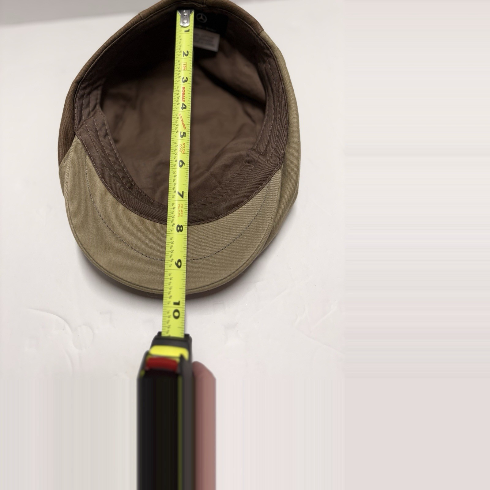 Mercedes-Benz Hat Cap Newsboy Tan Brown Cabbie Driver