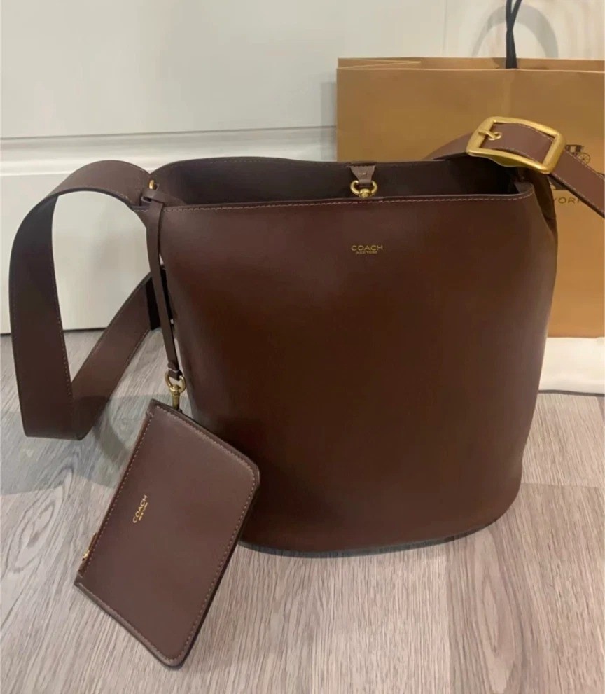 COACH Bleecker Bucket Bag Shoulder Bag Maple CCC23 NEW Outlet