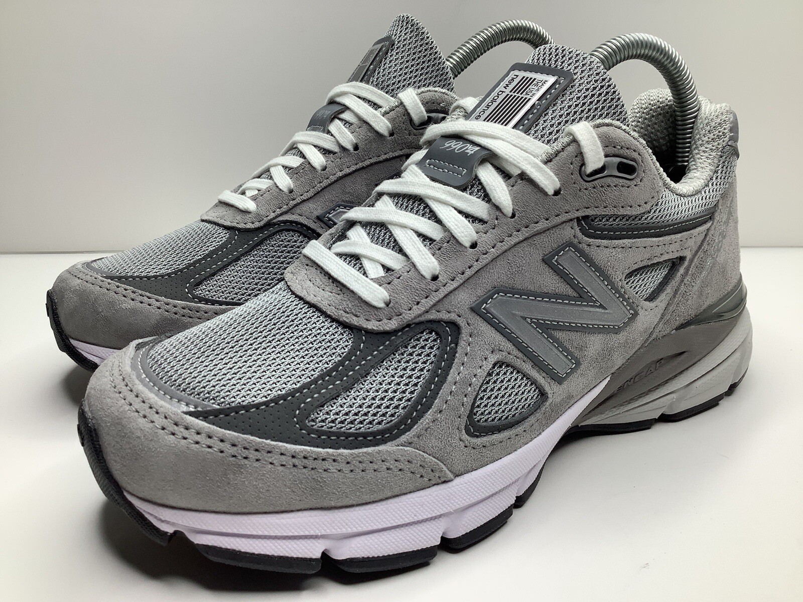 Size 5.5D – New Balance 990v4 “Made in USA” Low Grey Silver Men’s Sneakers