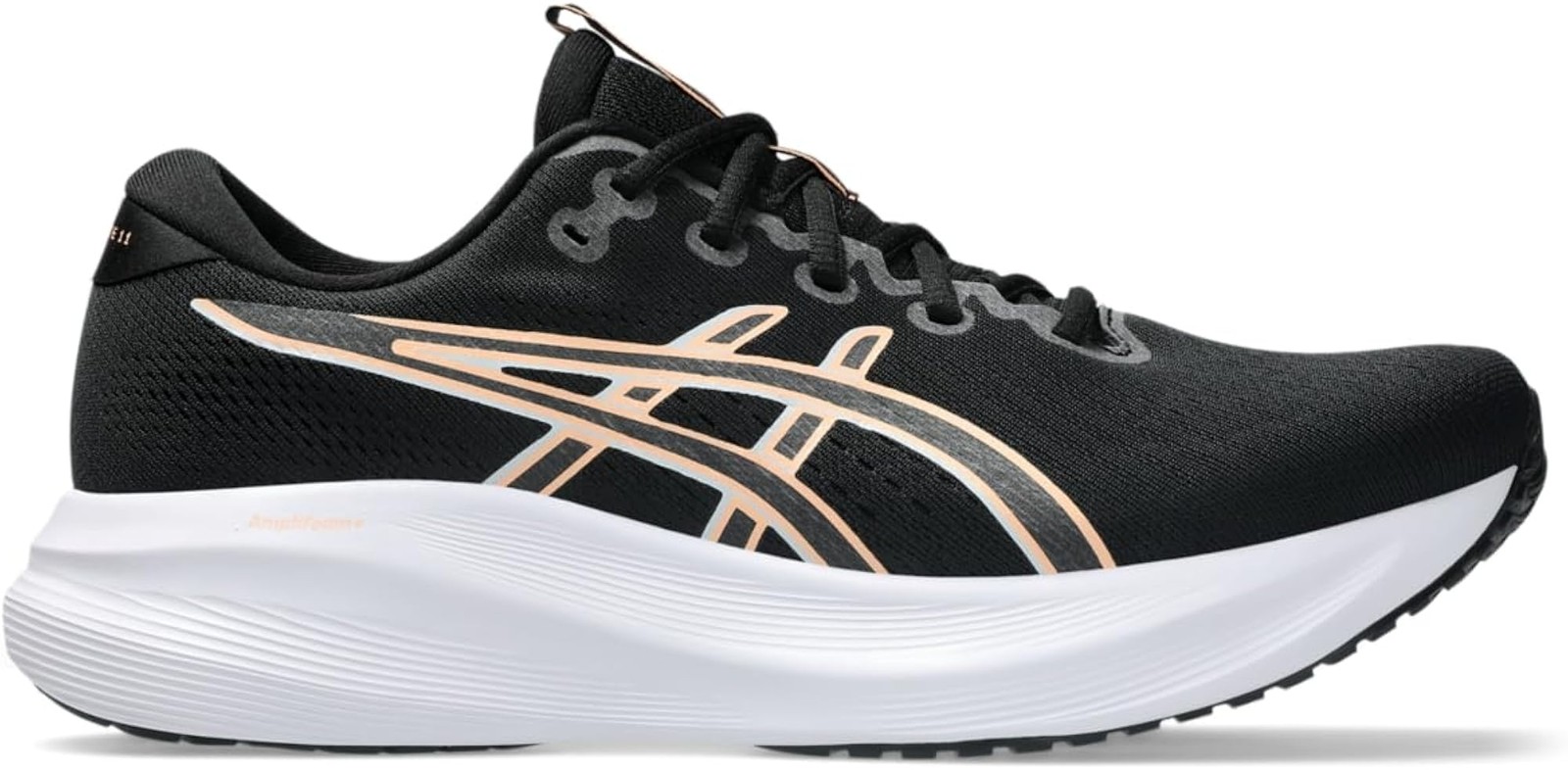ASICS Mens Gel-Excite 11 – Black/Bright Sunstone – 8