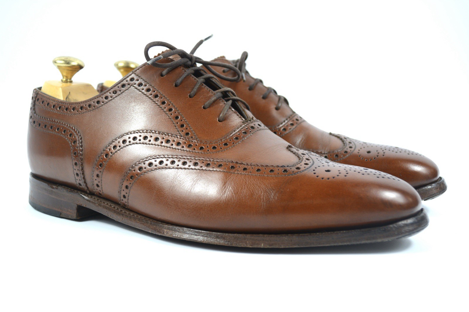 Loake 1880 Buckingham Brown Oxford Shoes UK 8.5 EU 42.5 US 9.5 Made In England