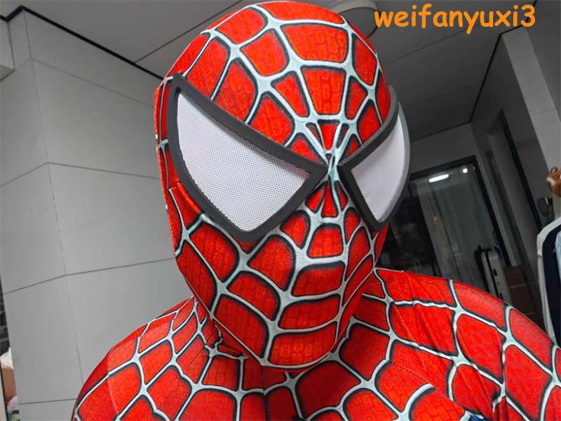 Classic Spider-Man Tobey Maguire Cosplay Costume Zentai Jumpsuit Bodysuit Suit