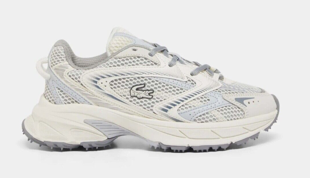 Lacoste L003 NEO SHOT Women’s Sneakers Off White / Grey. Sizes 5.5 to 10 USA