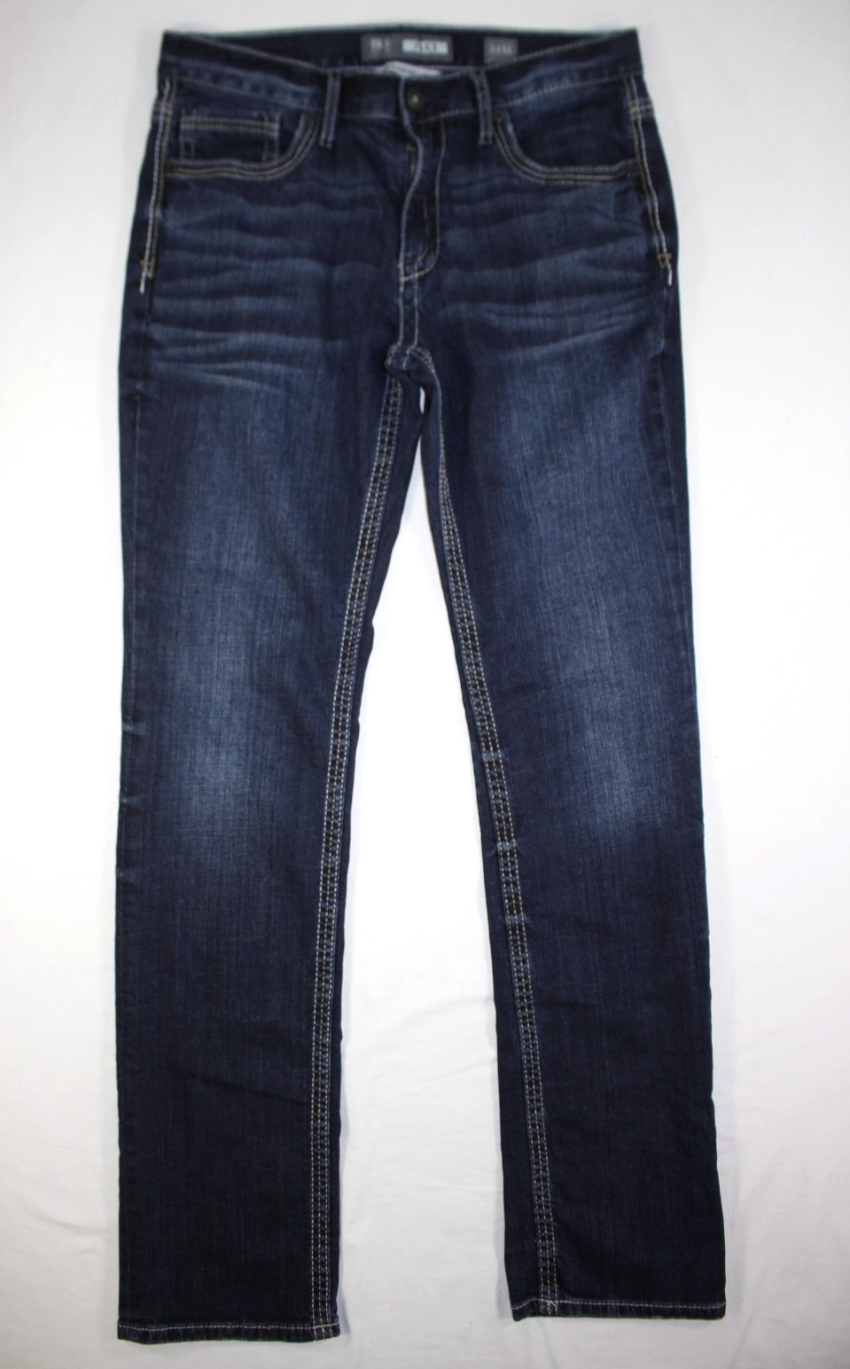 Buckle BKE Jeans Men’s 34×36 Jake Straight Stretch Distressed Dark Wash