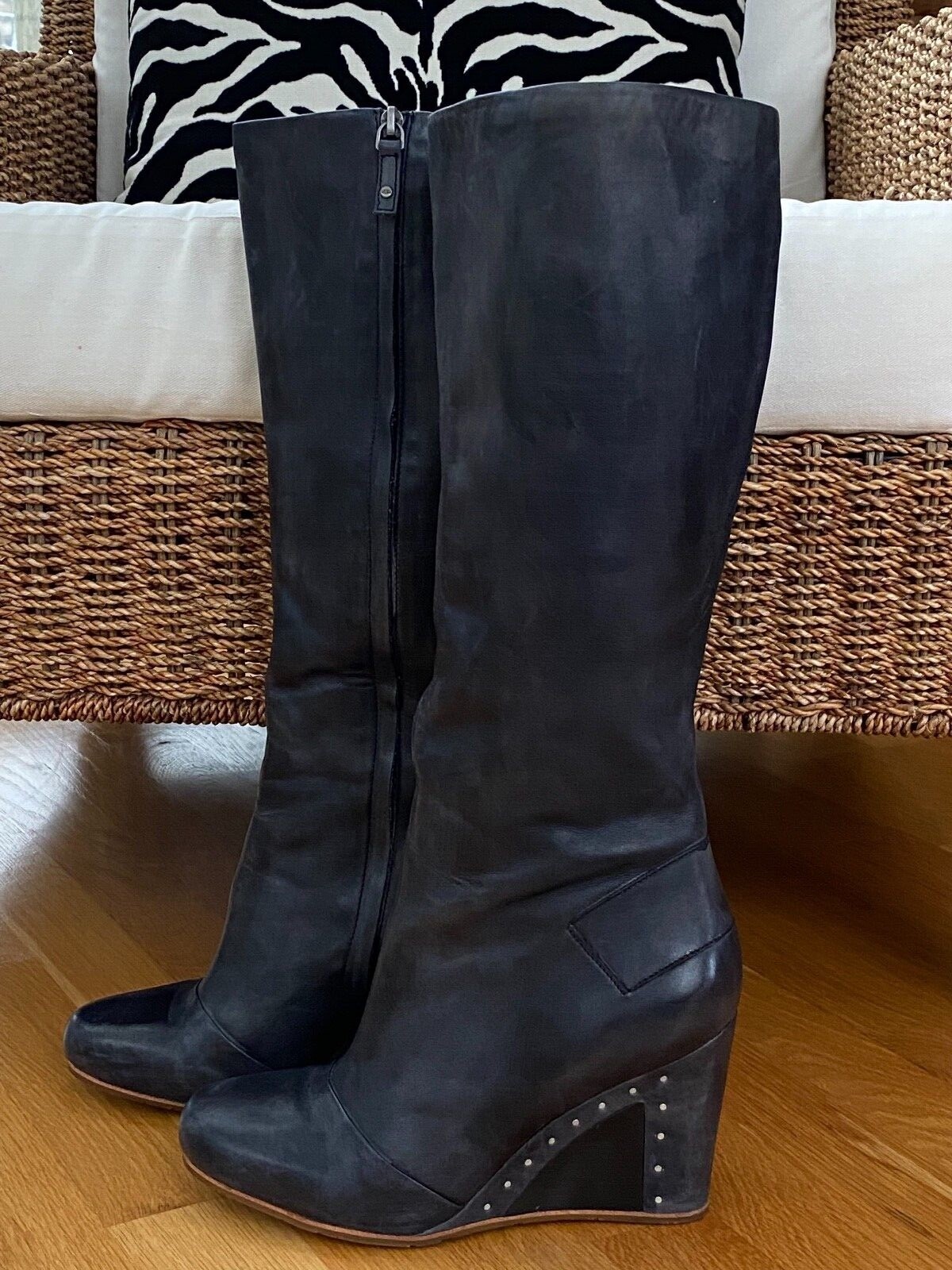UGG Kendric Leather Boots with studded heel