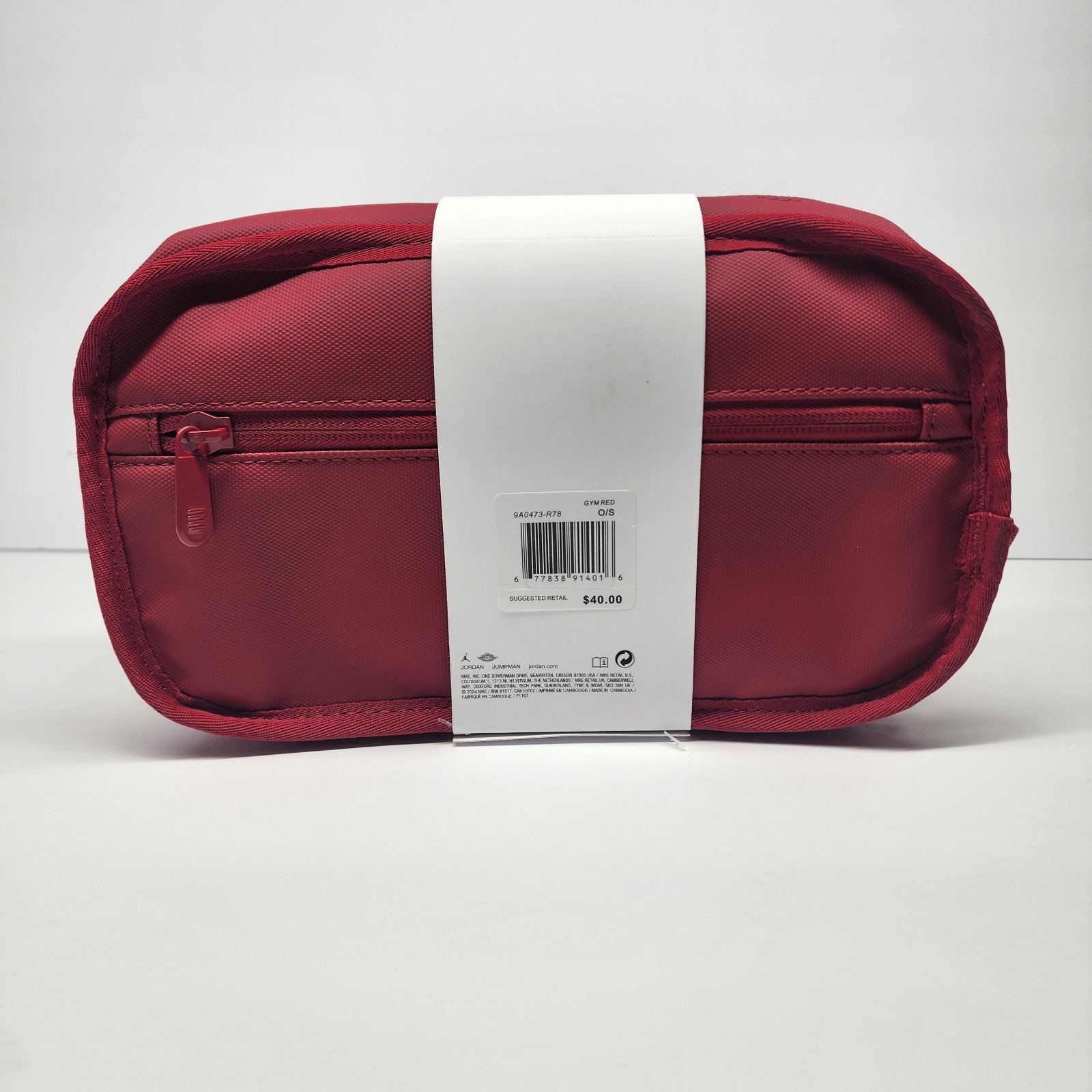 Air Jordan Travel Bag – Red (New With Tag) – 10.5 Inches Long