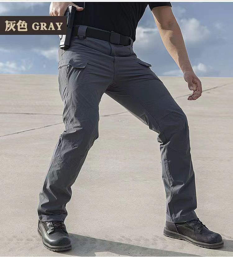Men’s Work Cargo Pants Tactical Combat Pants Outdoor Hiking Waterproof Trousers