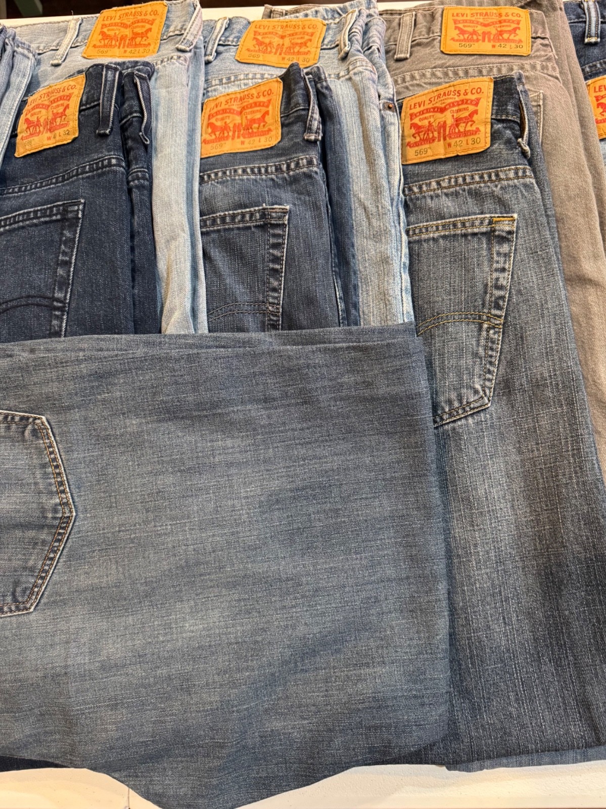 Levi’s 569 Men’s Loose Straight Jeans 40×32 42×30 42×32 ~ Choose Color & Size