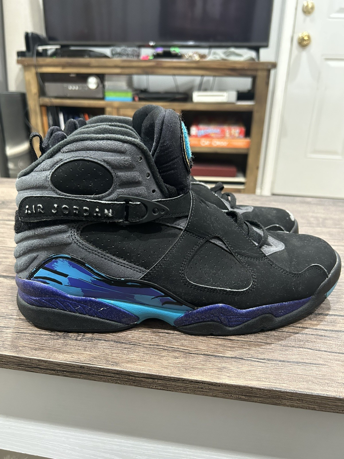 Air Jordan 8 Retro “Aqua” Size 11 – Used – No Box – Read Description