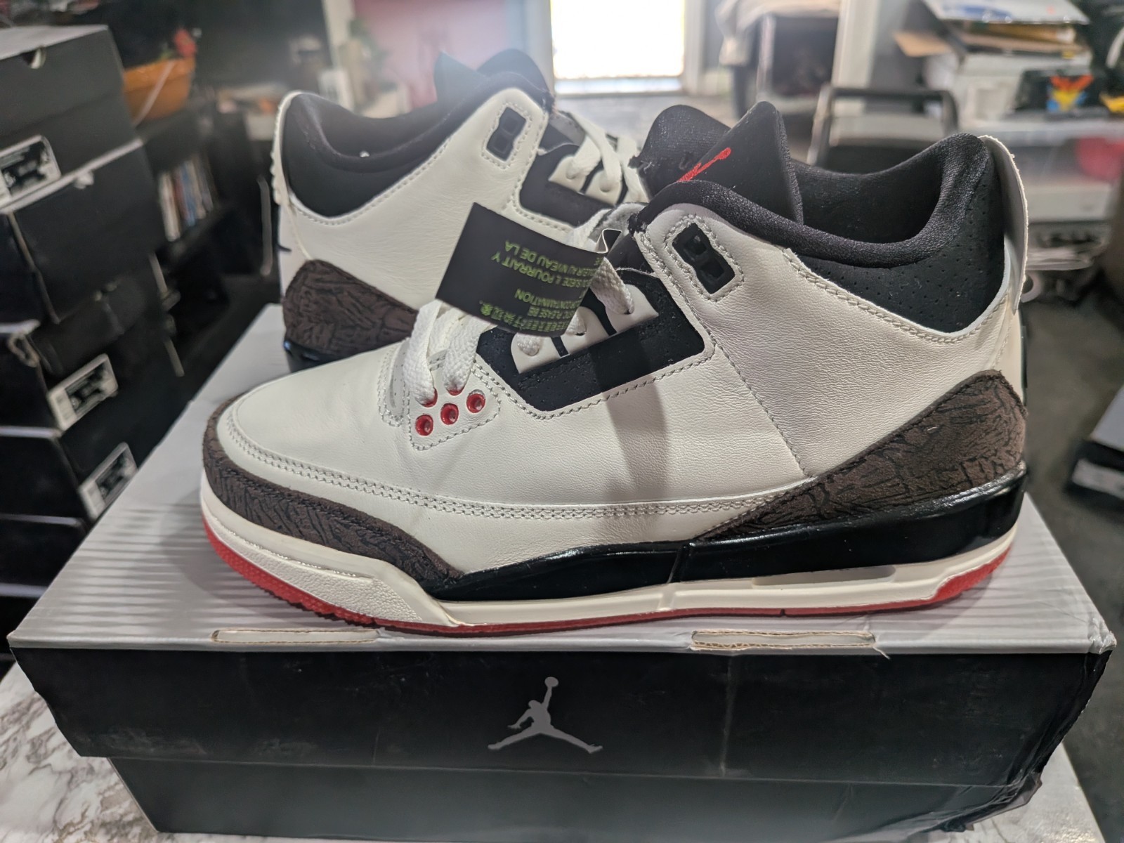 Nike Air Jordan 3 Retro Sneakers World’s Best Dad IF4396-103 Youth Size (5Y)