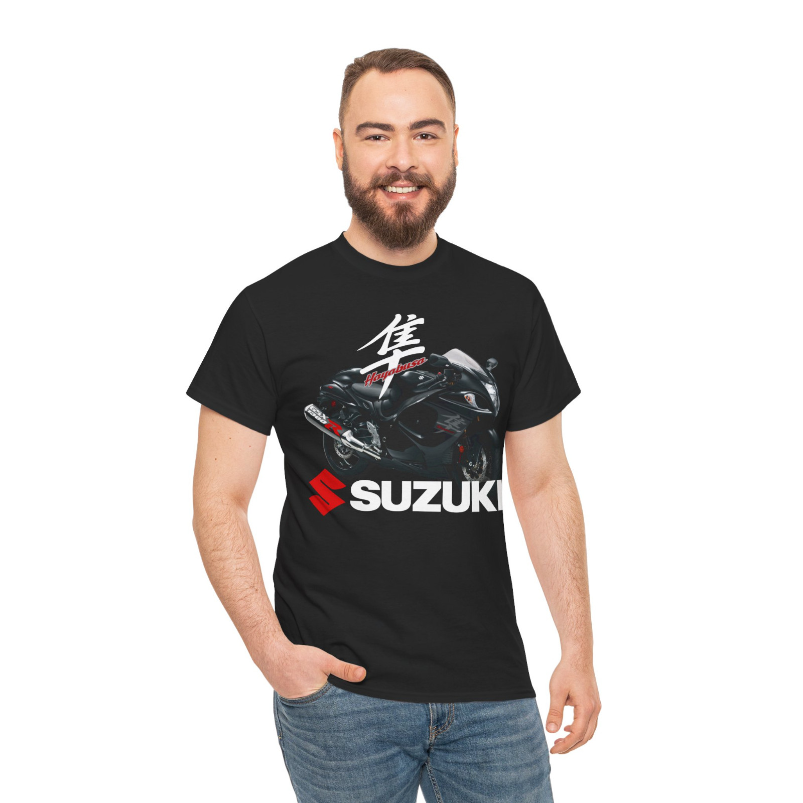 Suzuki GSX1300R Hayabusa Logo Men’s T-Shirt American Style T Shirt