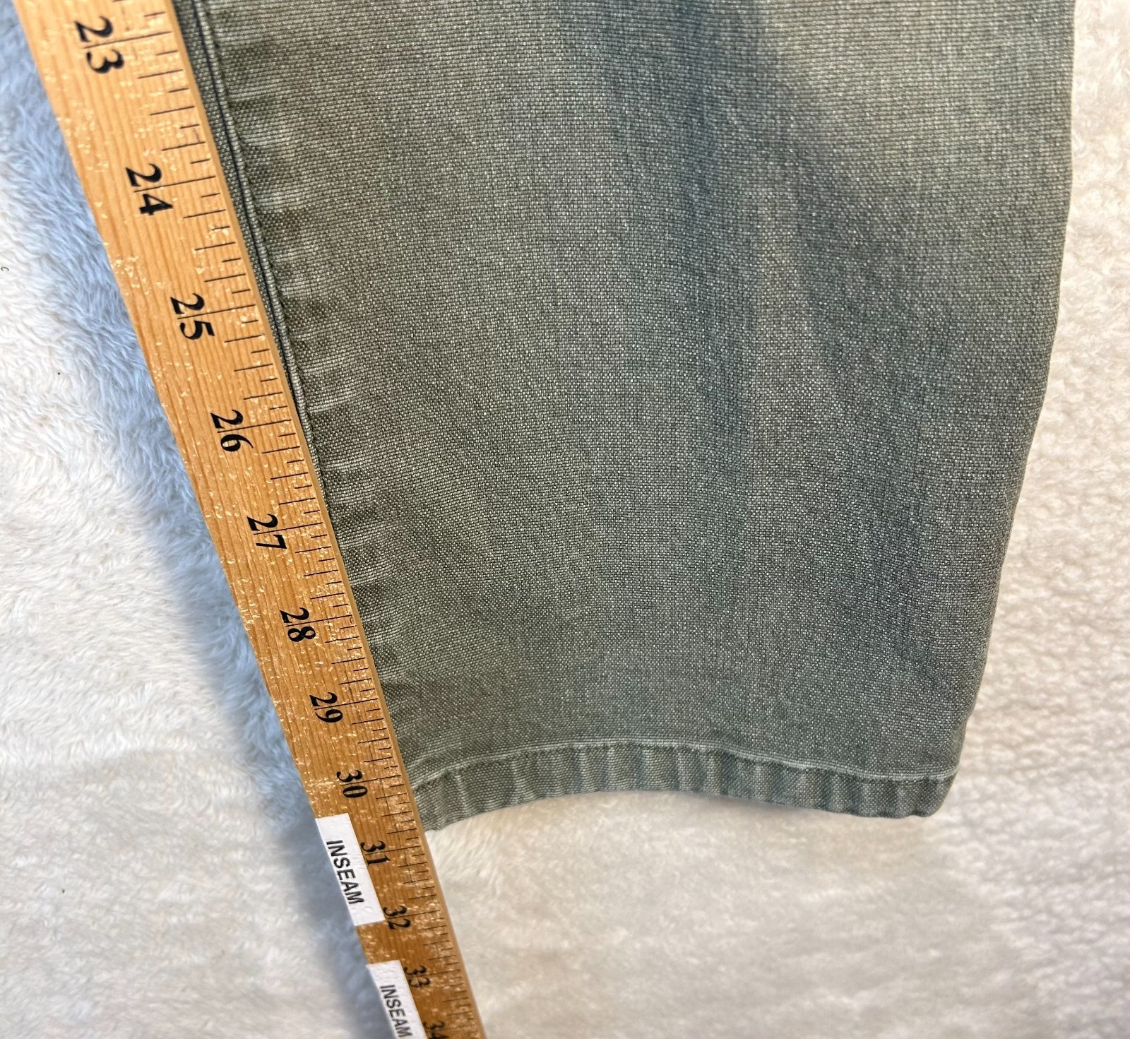 Proof Rover Pants Mens 33×32 Green Stretch Canvas Slim Fit Straight Leg Utility