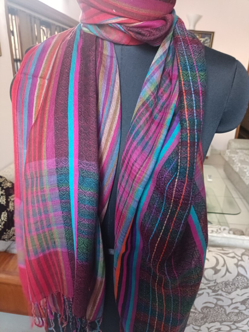SOBRE DESIGNER PLAID CHECK 100% CASHMERE PASHMINA SHAWL/WRAP : 16 DESIGN CHOIC
