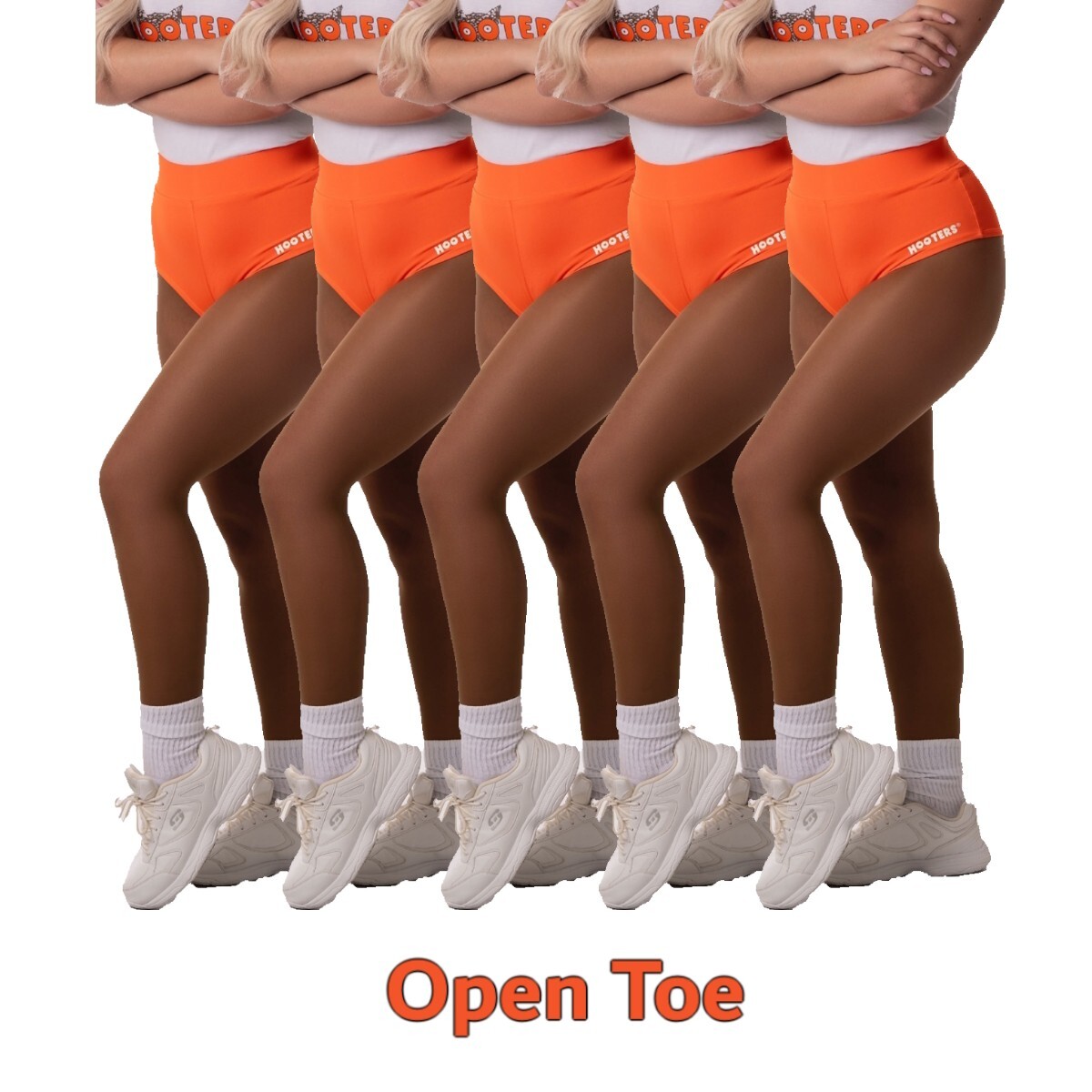 Famous TAMARA OPEN TOE Hooters Pantyhose Multiple SIZES & COLORS
