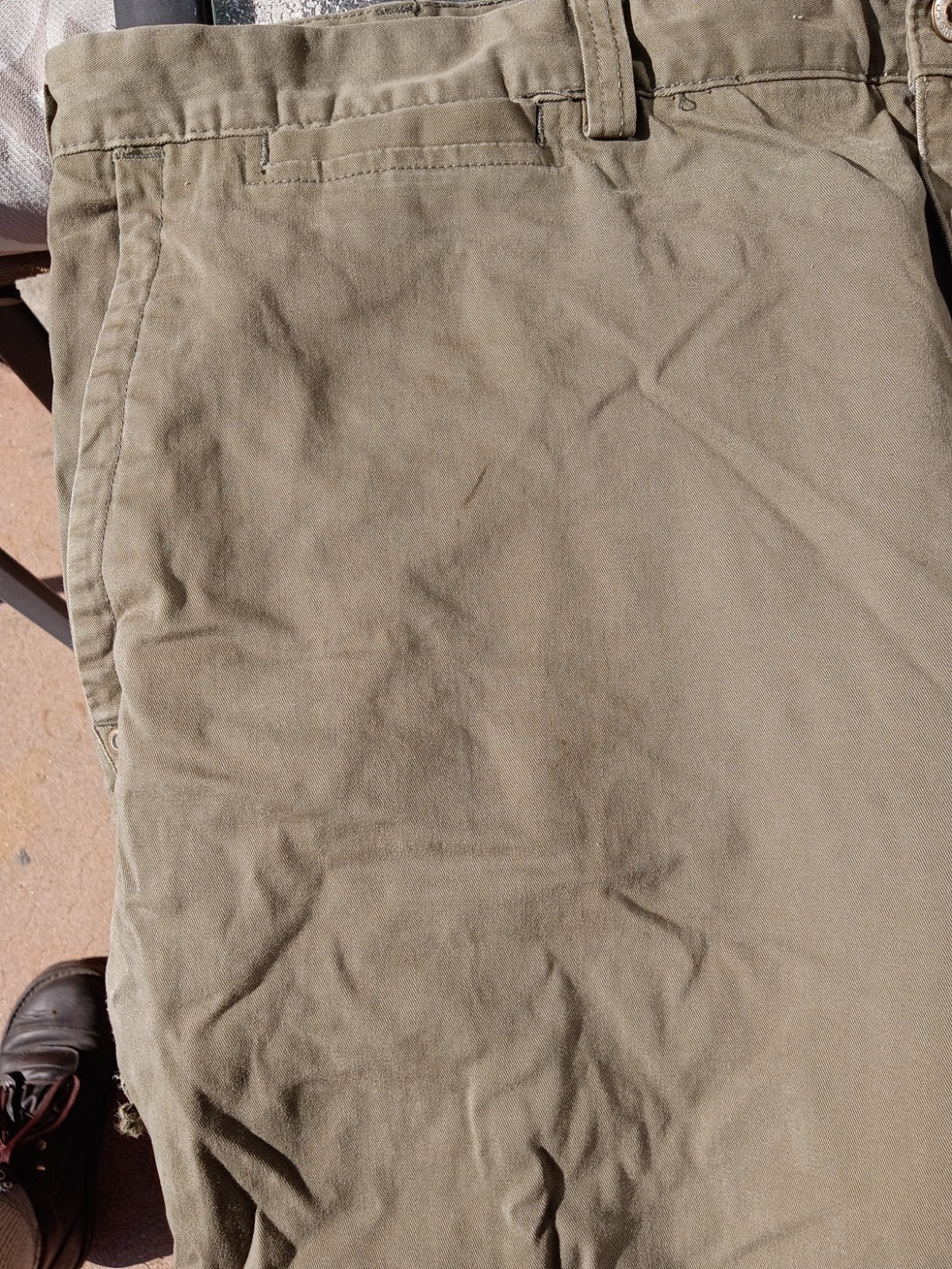 Duluth Trading Co Flex Ballroom Khaki Olive Green Size 46×30 (46×27)