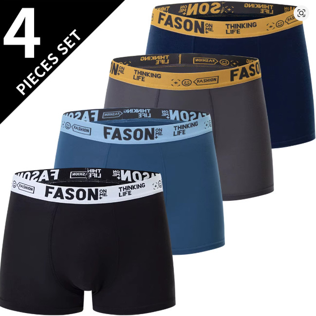 4/10 Pack Men’s Boyshort Underwear | Simple, Fashionable & Comfortable
