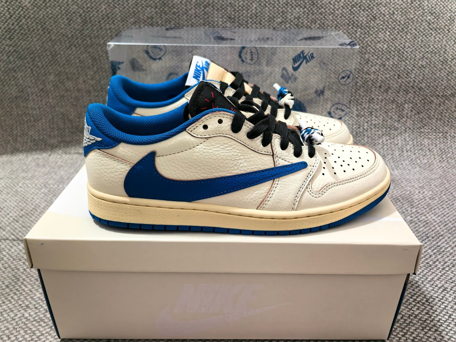 Travis Scott x Fragment x Air Jordan 1 Low OG SP “Sail Military Blue” DM7866-104