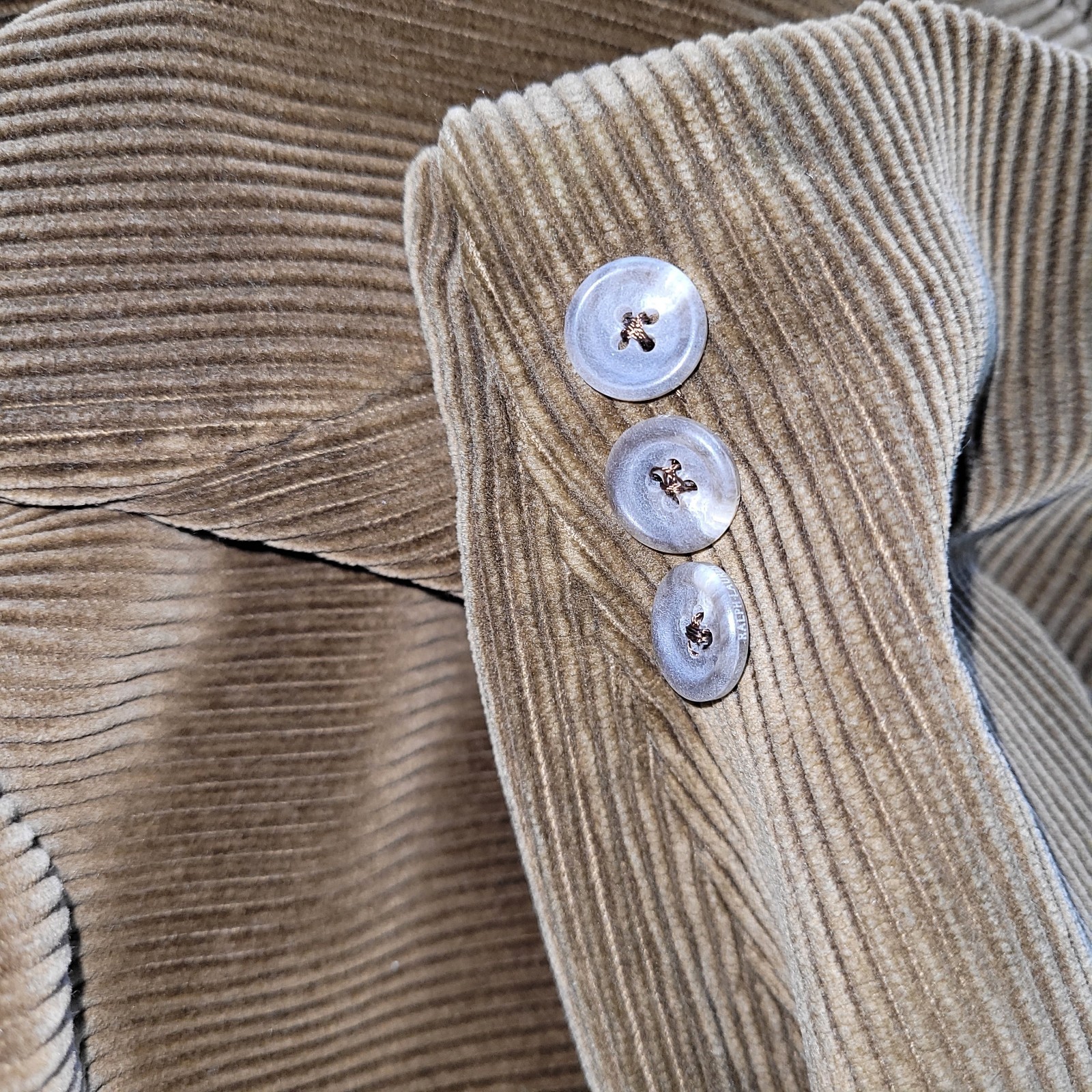POLO RALPH LAUREN L Vintage Brown Cotton Corduroy Shooting Sport Coat