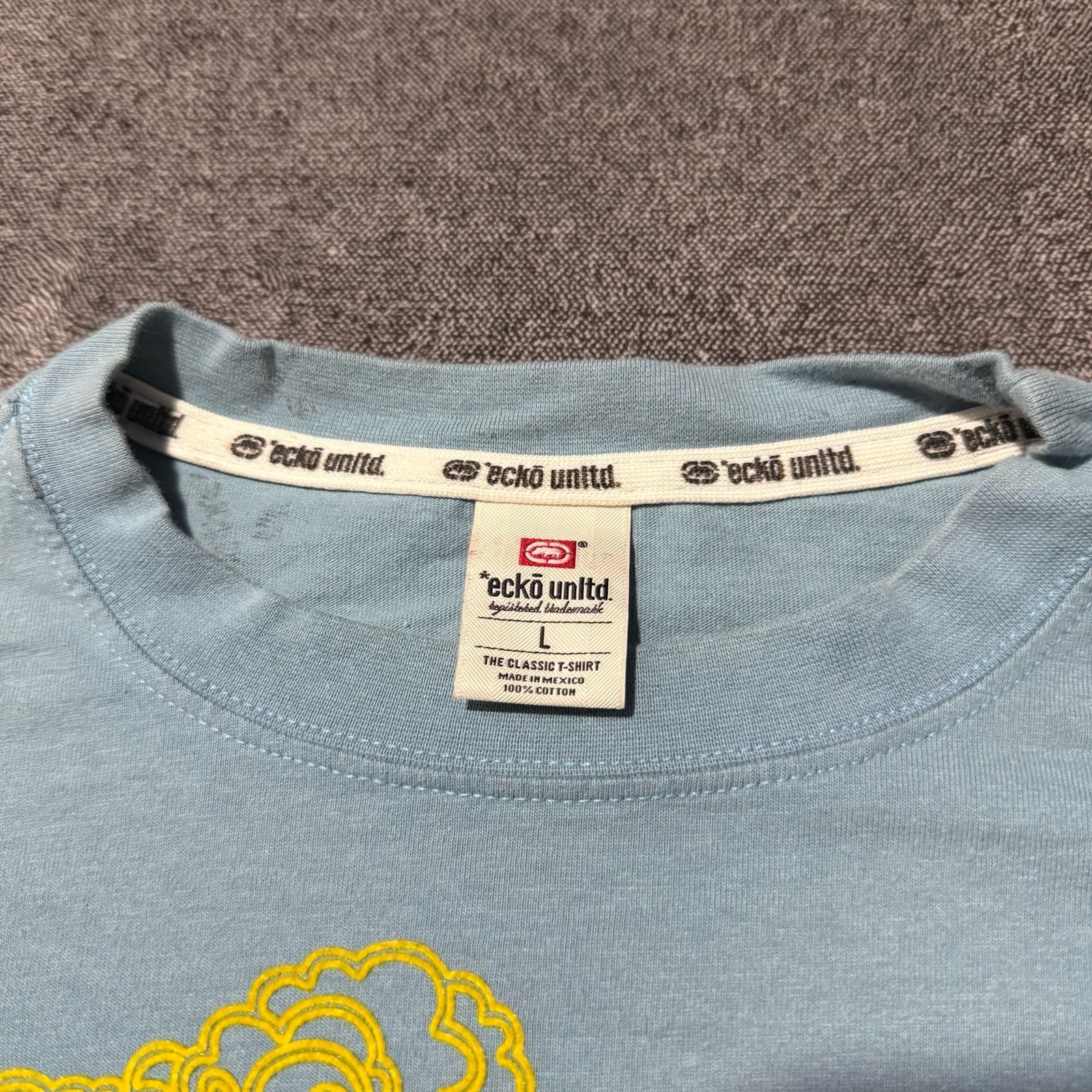 Ecko Unltd. Rawthentic Rhino Graphic T-Shirt Light Blue