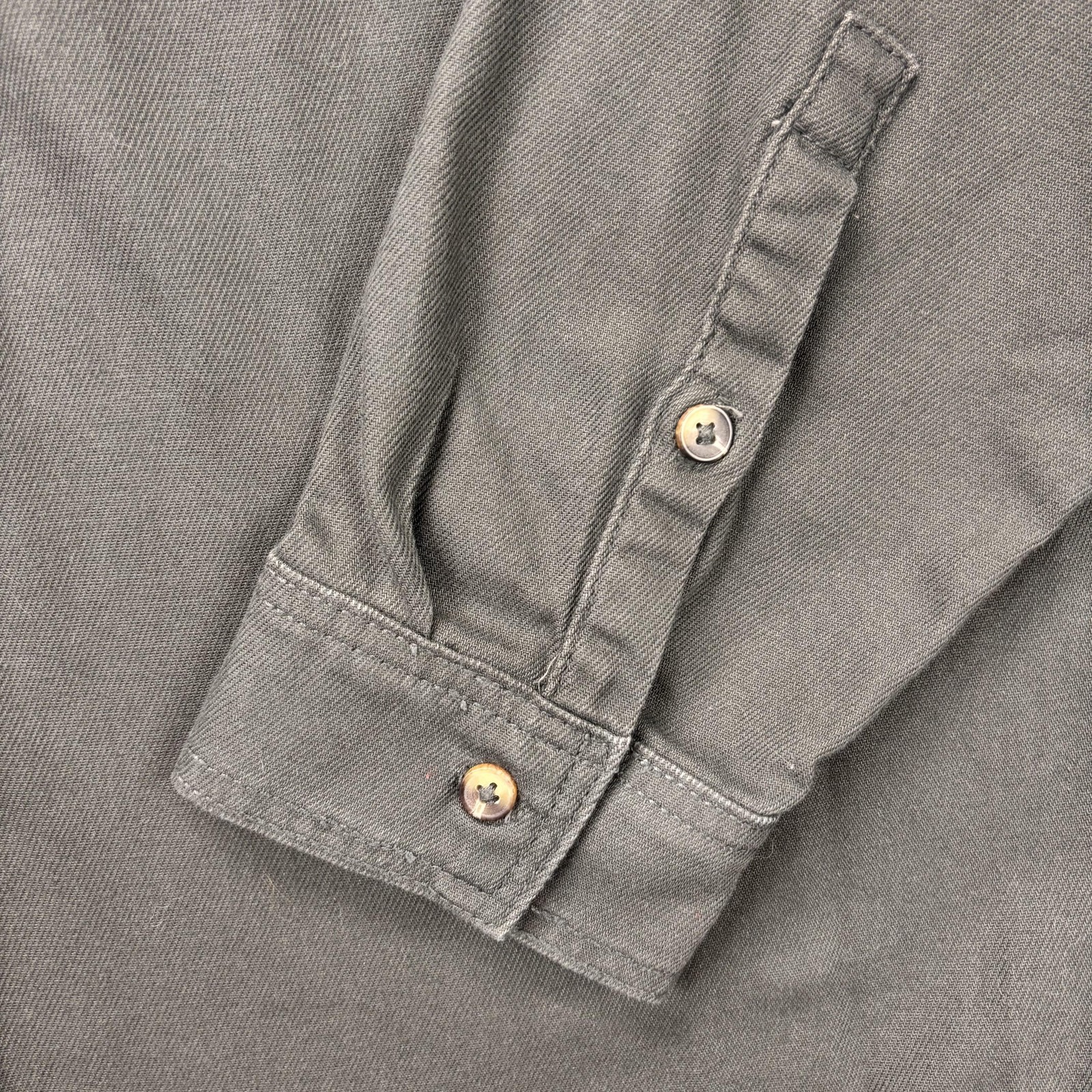 Lucky Brand Shirt Mens XL Olive Button Down Long Sleeve Cotton Casual Workwear