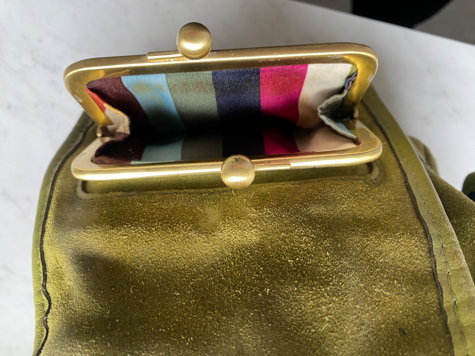 COACH 12797 Vintage Green Archive Limited Edition Bleecker Suede Haversack