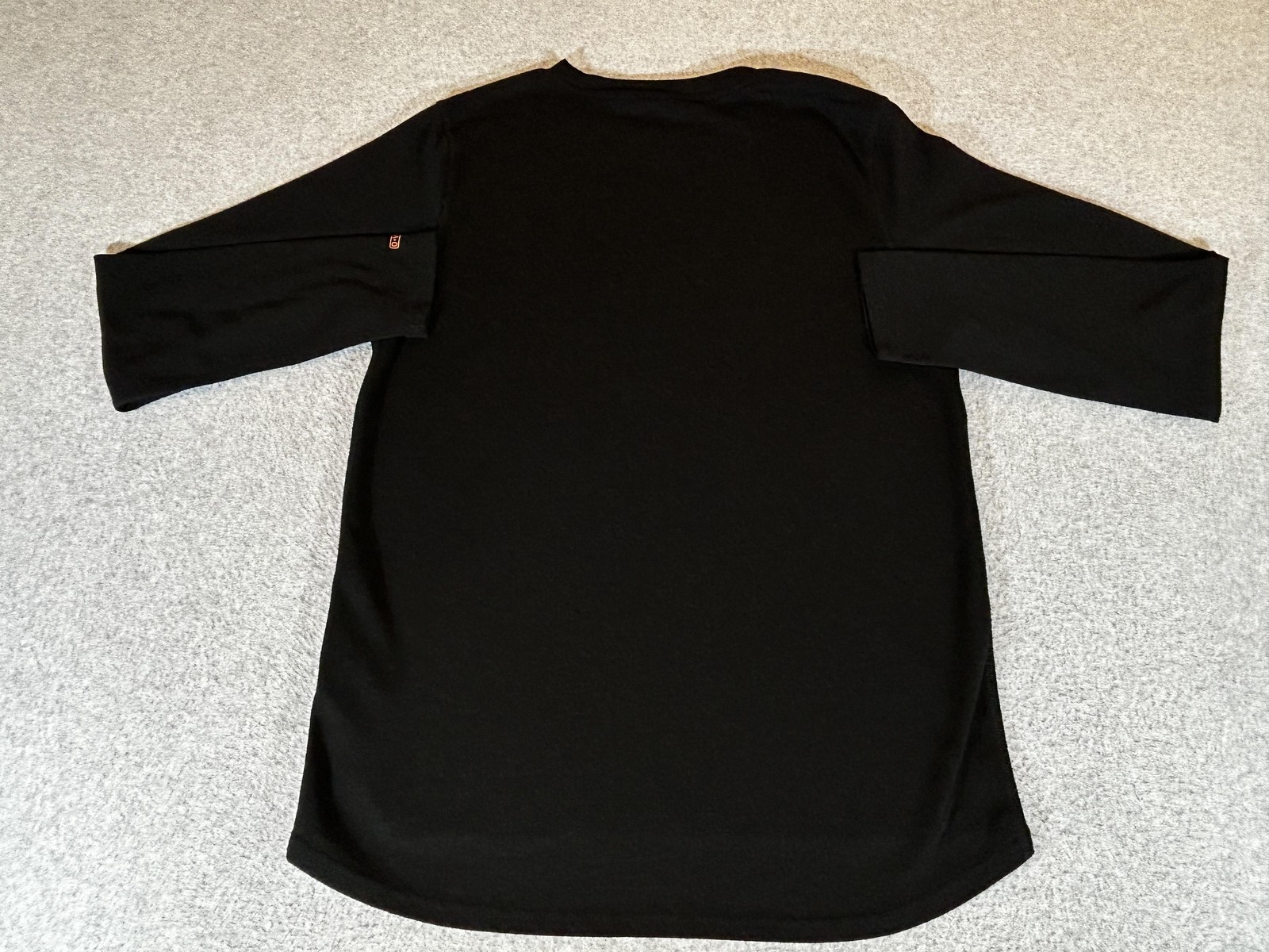 Omni Wool Shirt Mens XL Black Long Sleeve Thermal Base Layer Lightweight Top