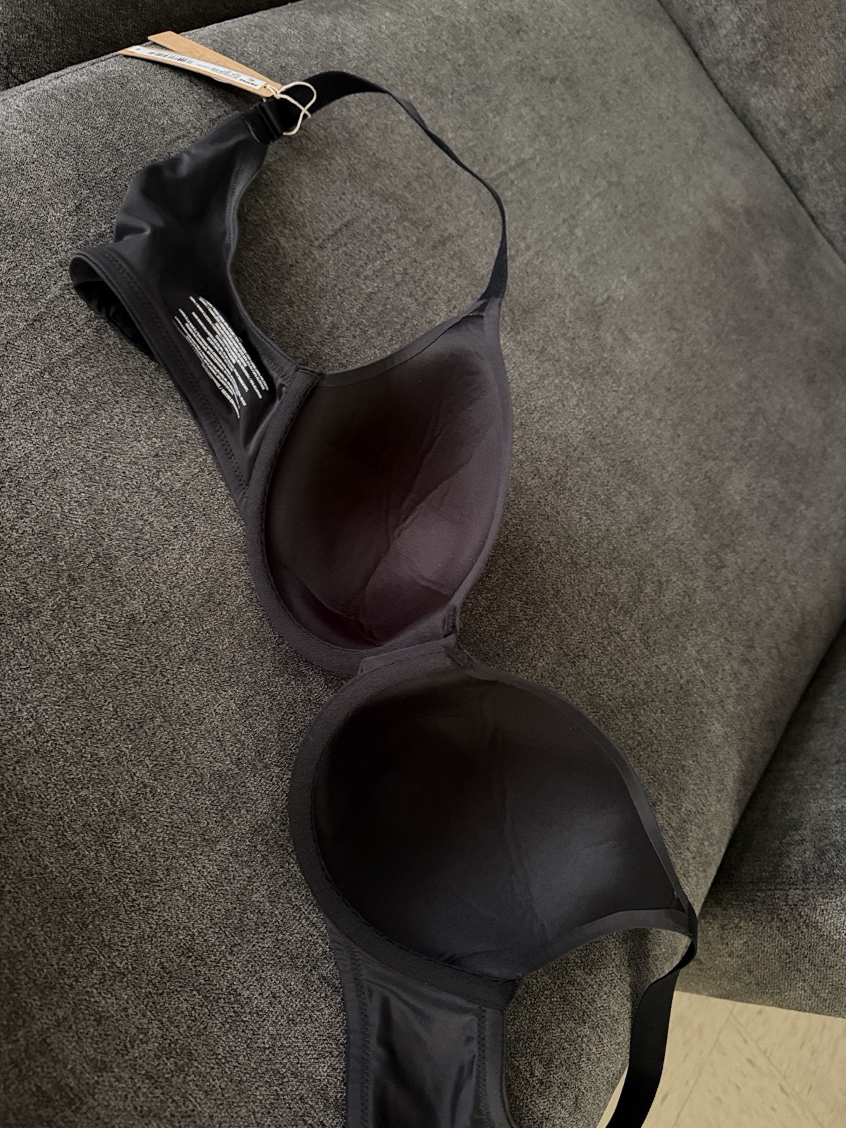SKIMS Smoothing Intimates Full Coverage Lightly Lined Bra Onyx 36C BA-TSH-4655