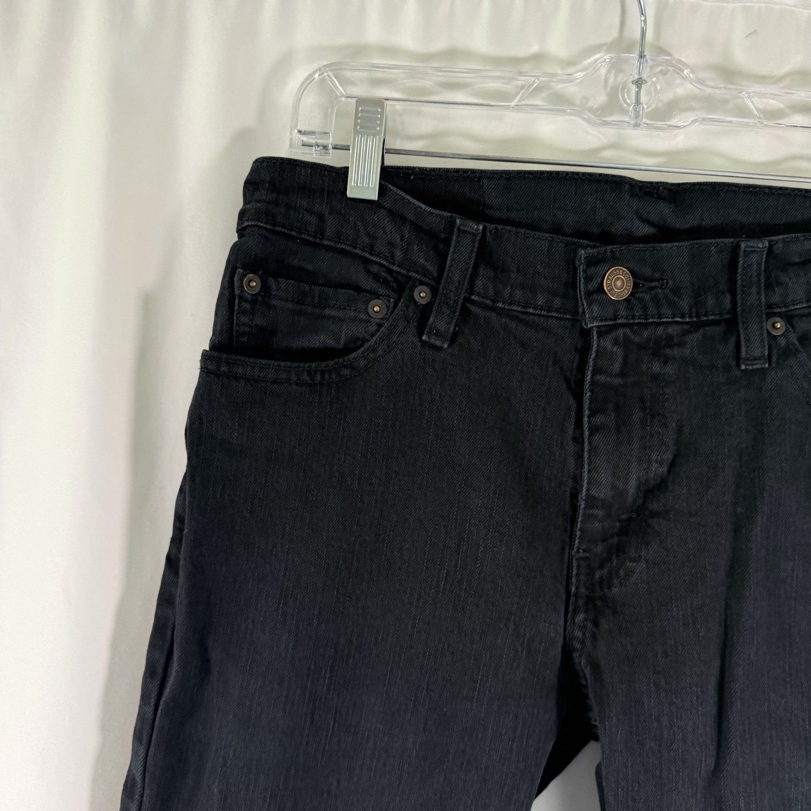 Levi’s 511 Denim Jeans Men’s 30×32 Black Slim Fit Flat Front 5 Pocket