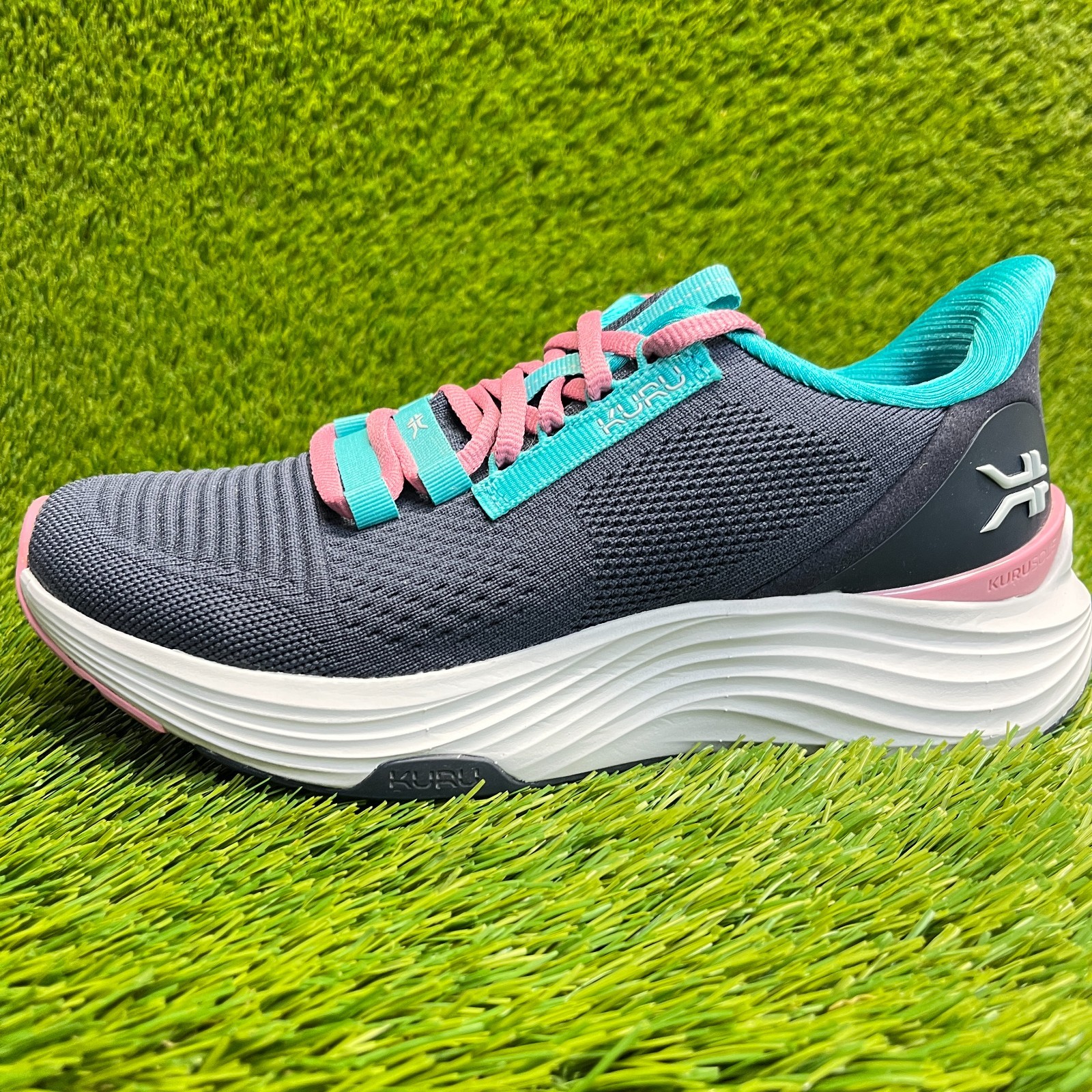 Kuru Atom 2 Womens Size 7.5 Blue White Athletic Running Walking Shoes Sneakers
