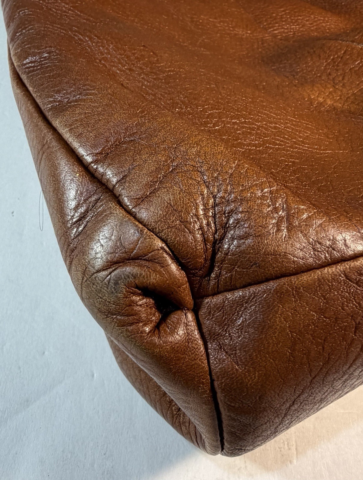 COACH Madison Small Phoebe Shoulder Bag Cognac Brown Pebbled Leather Hobo Fall