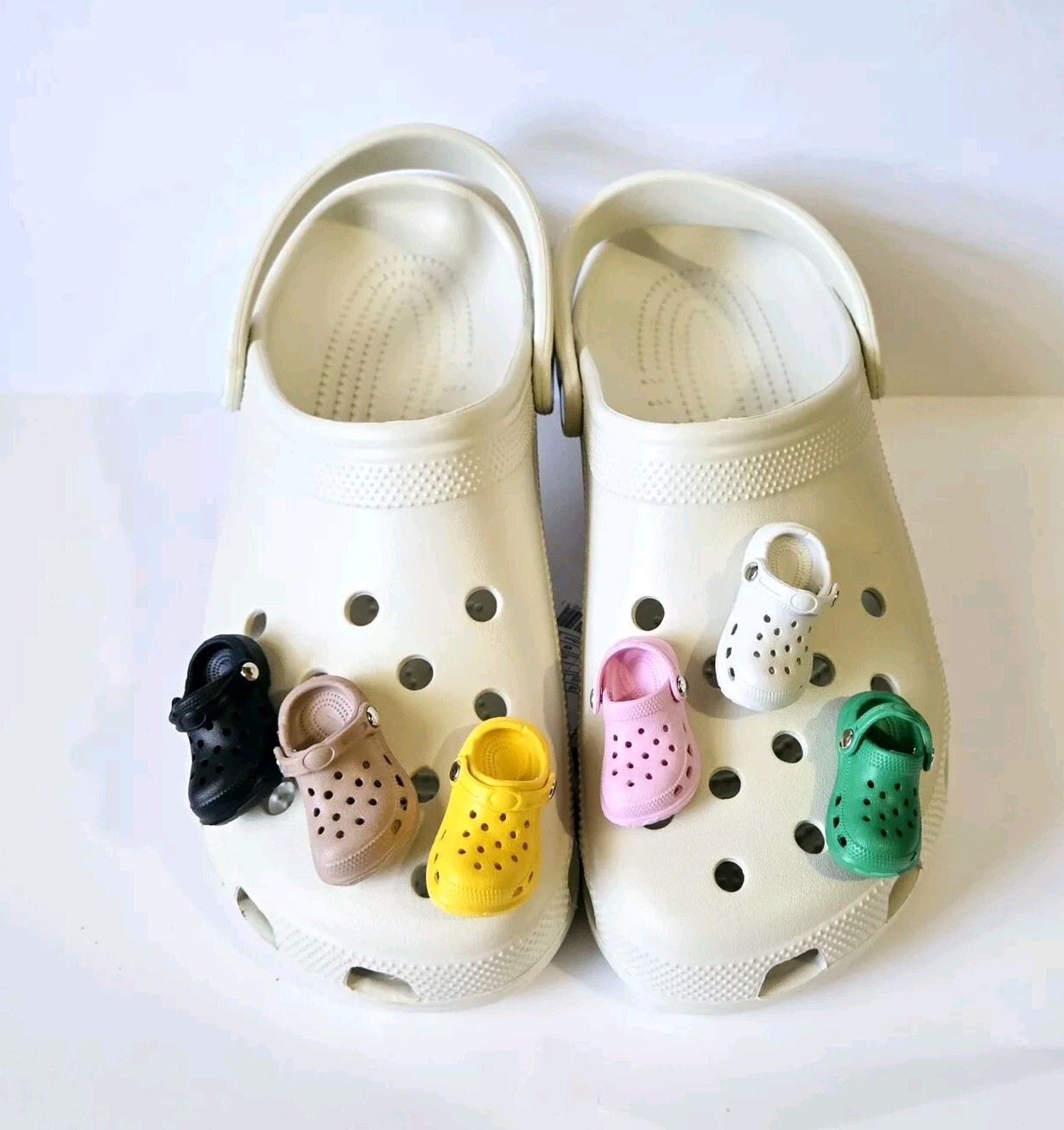 Croc Shoe Charm Keychain 6PC Shoe Decorations 3D Cute Mini Accessories for Crocs