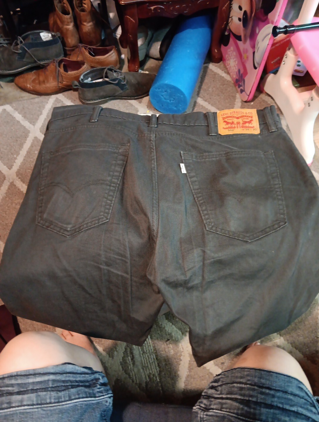 Levi’s Men’s 502 Series Dark Grey Jeans Size 38×30 (B7)