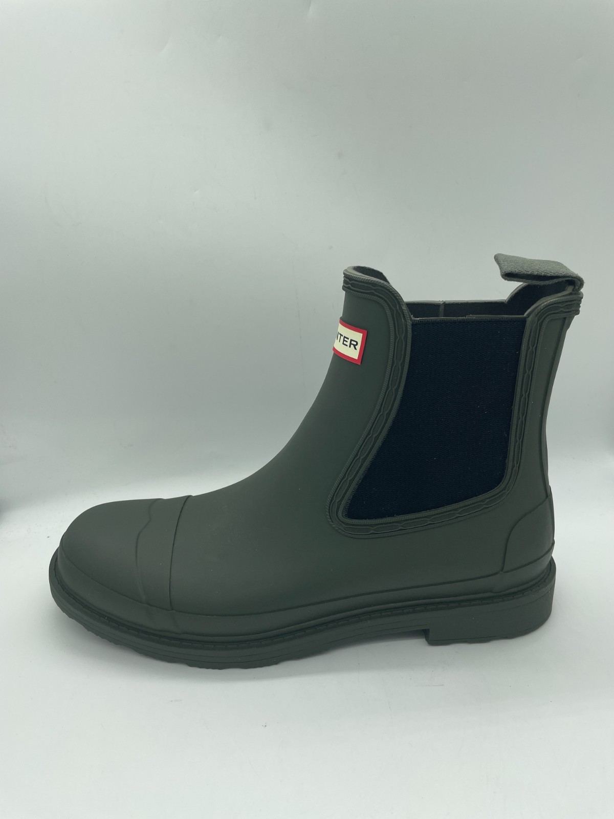 Hunter Men’s Commando Waterproof Chelsea Boot Dark Olive Green Size 10