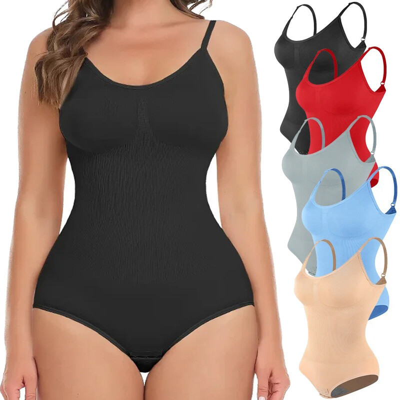 Women’s Hip Lift Belly Control Firm Full Body Shaper Bodysuits Slim Shapewear US