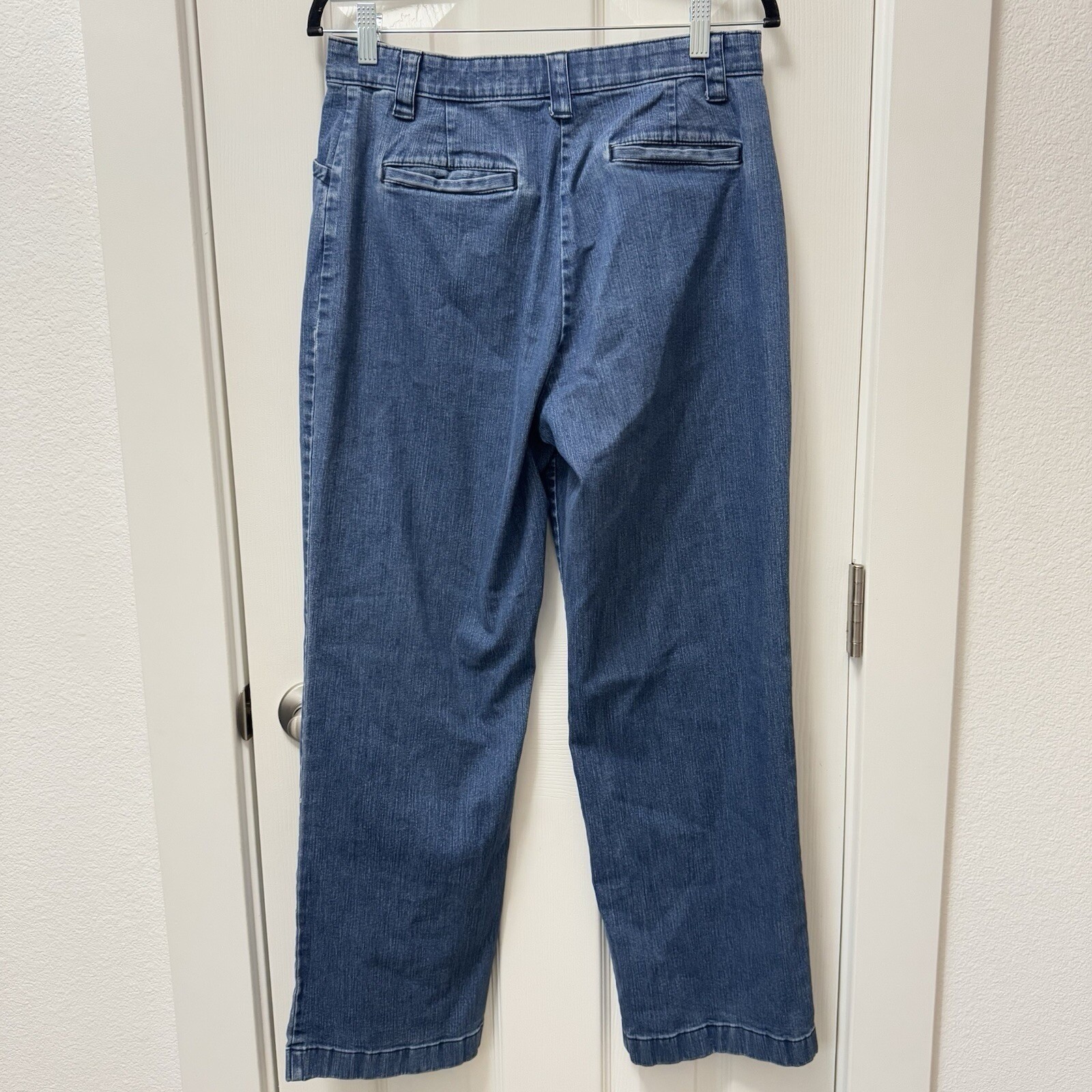 L.L. Bean Classic Fit Jeans Women 12 Blue Straight Leg Denim Pants