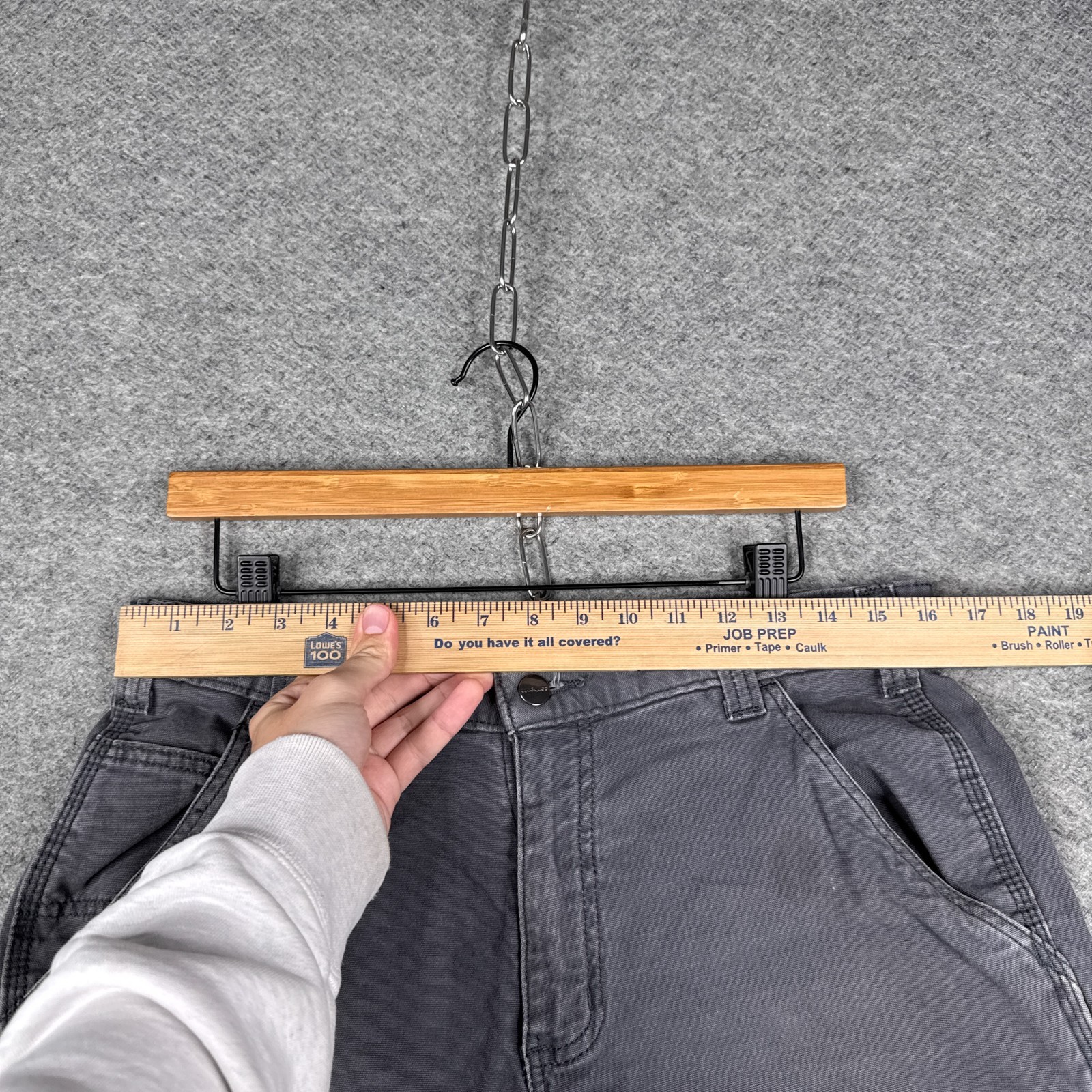 Vintage Carhartt Pants Mens 32×30 Grey Double Knee Work Canvas 102802-029