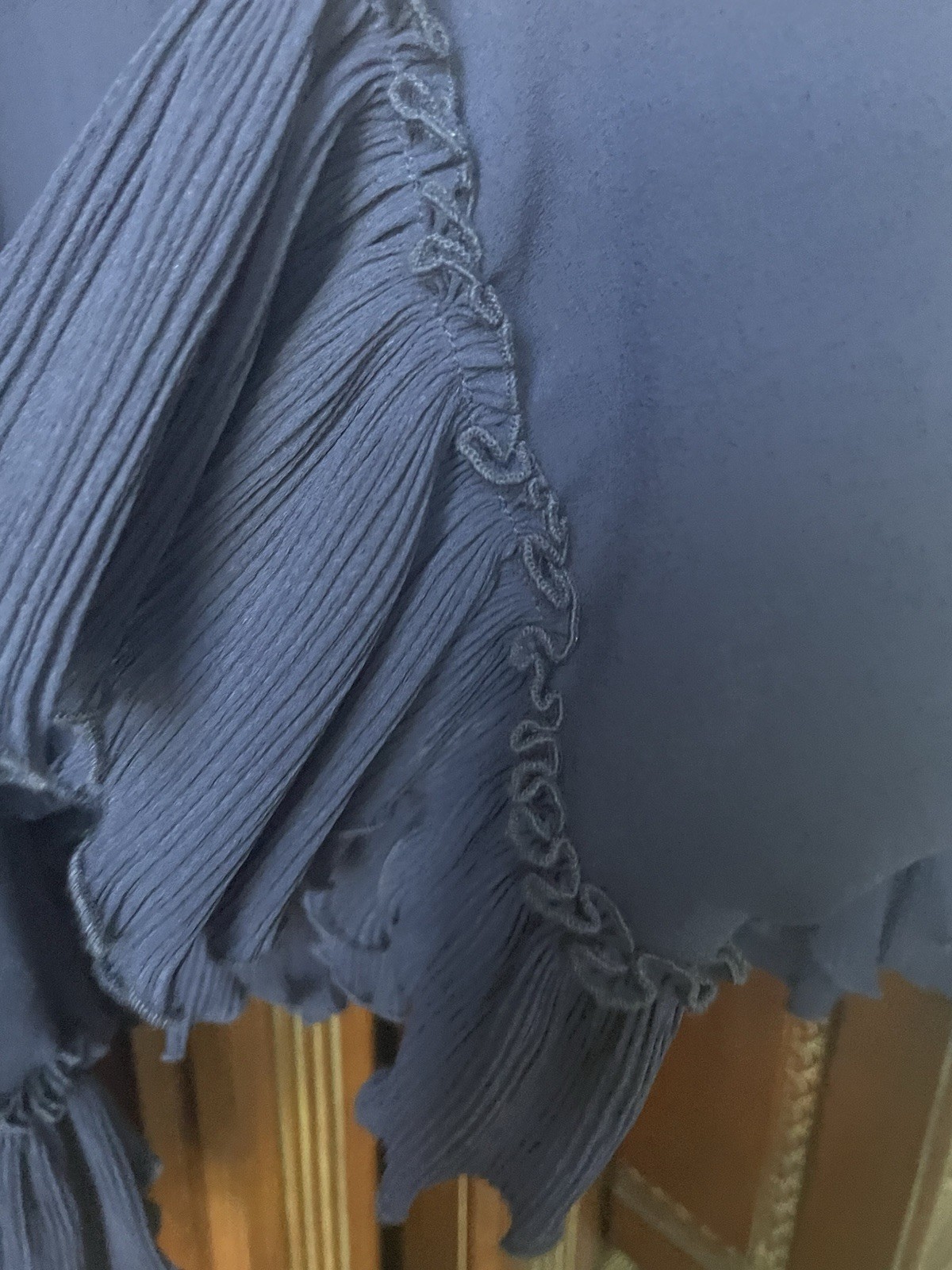 SEE BY CHLOE Pleated Chiffon Pussy Bow Blouse Top M