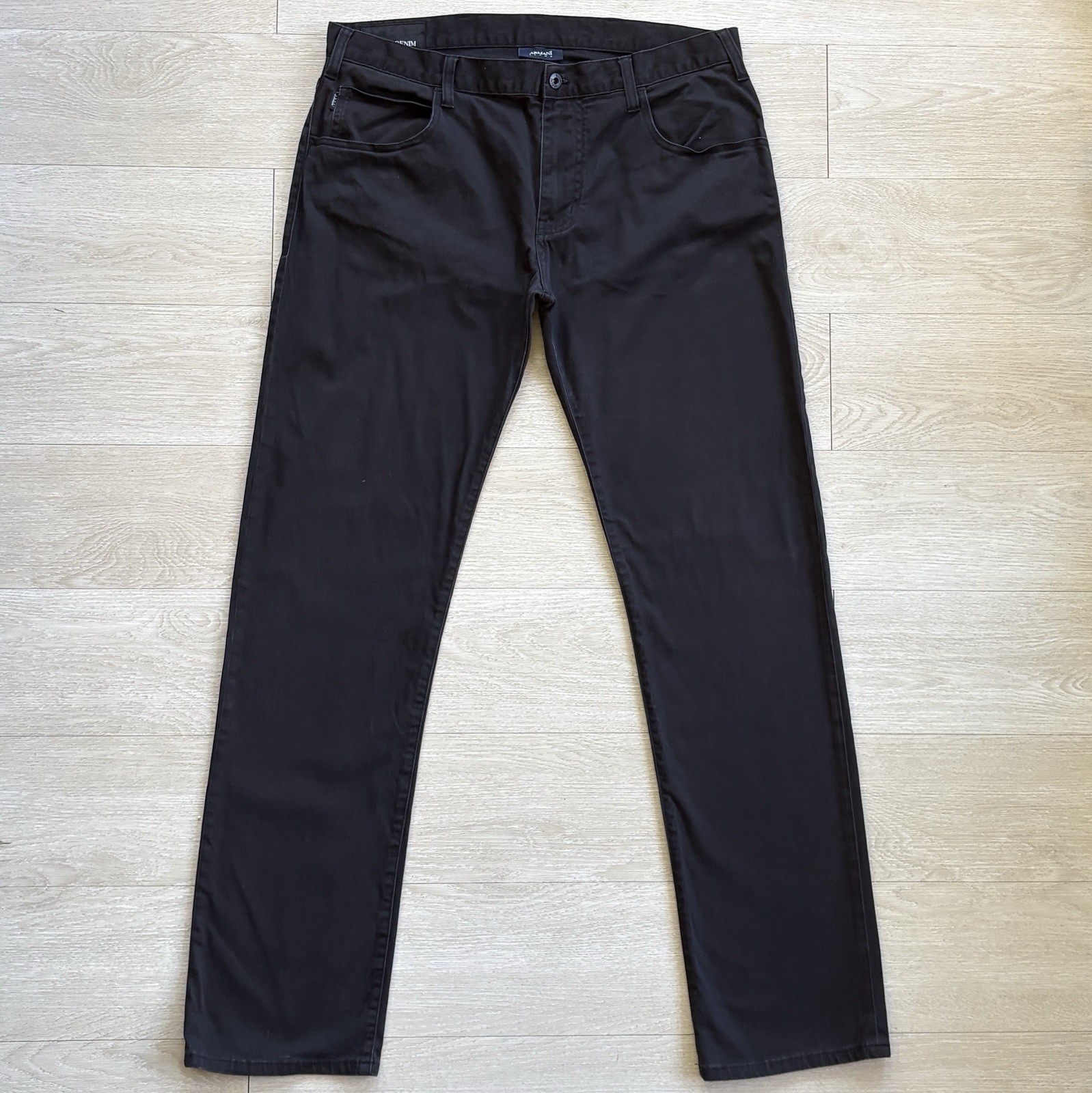 Emporio Armani Jeans Trousers J45 Regular Fit Stretch Denim Grey Size W36 L32