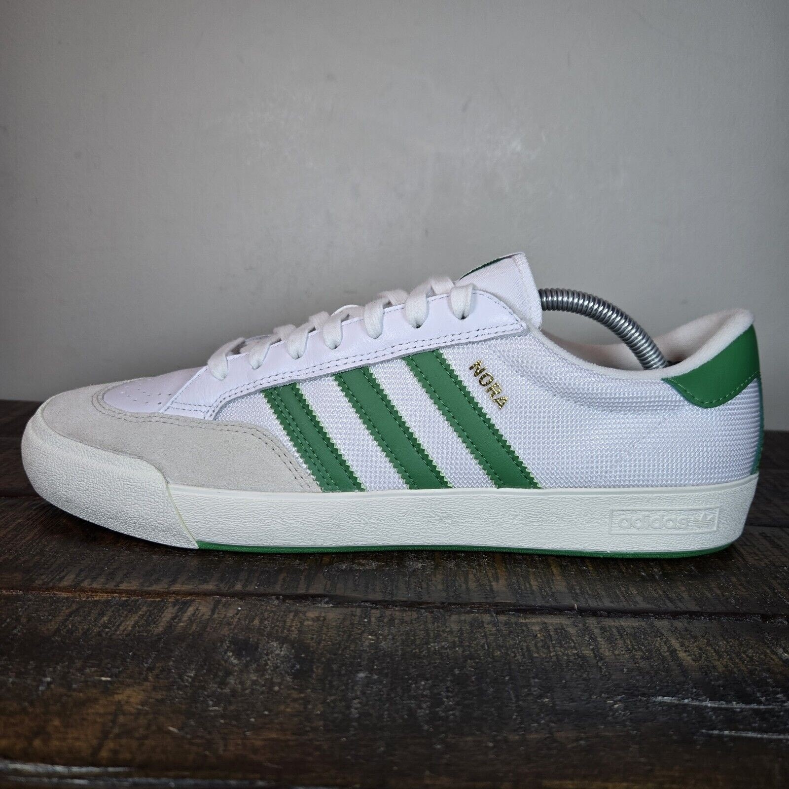 Adidas Nora Mens Size 11.5 Casual Sneakers Shoes Cloud White/Green GY6965
