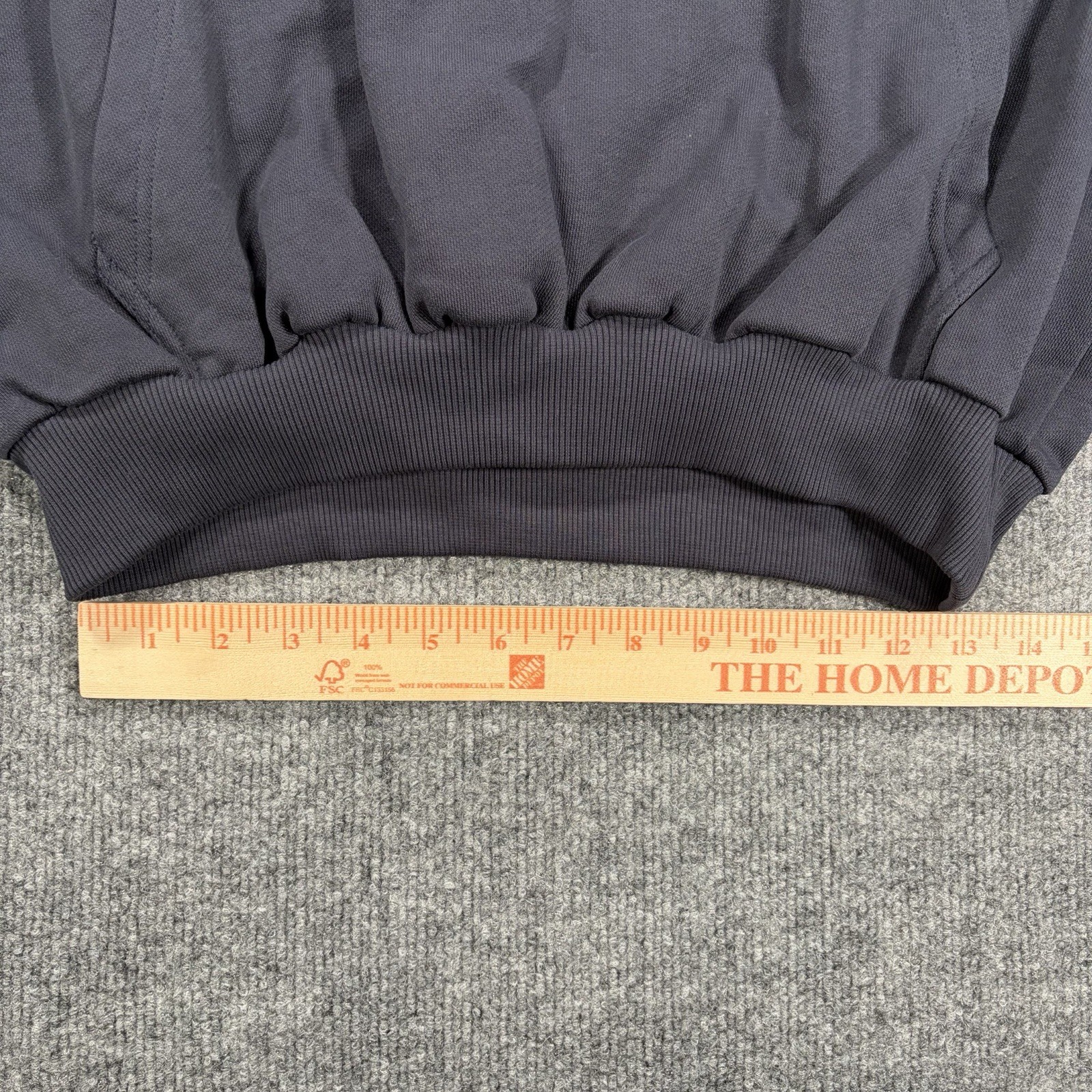Scuffers Medium Navy Blue Cotton Pullover Hoodie Graphic Print Kangaroo Pocket