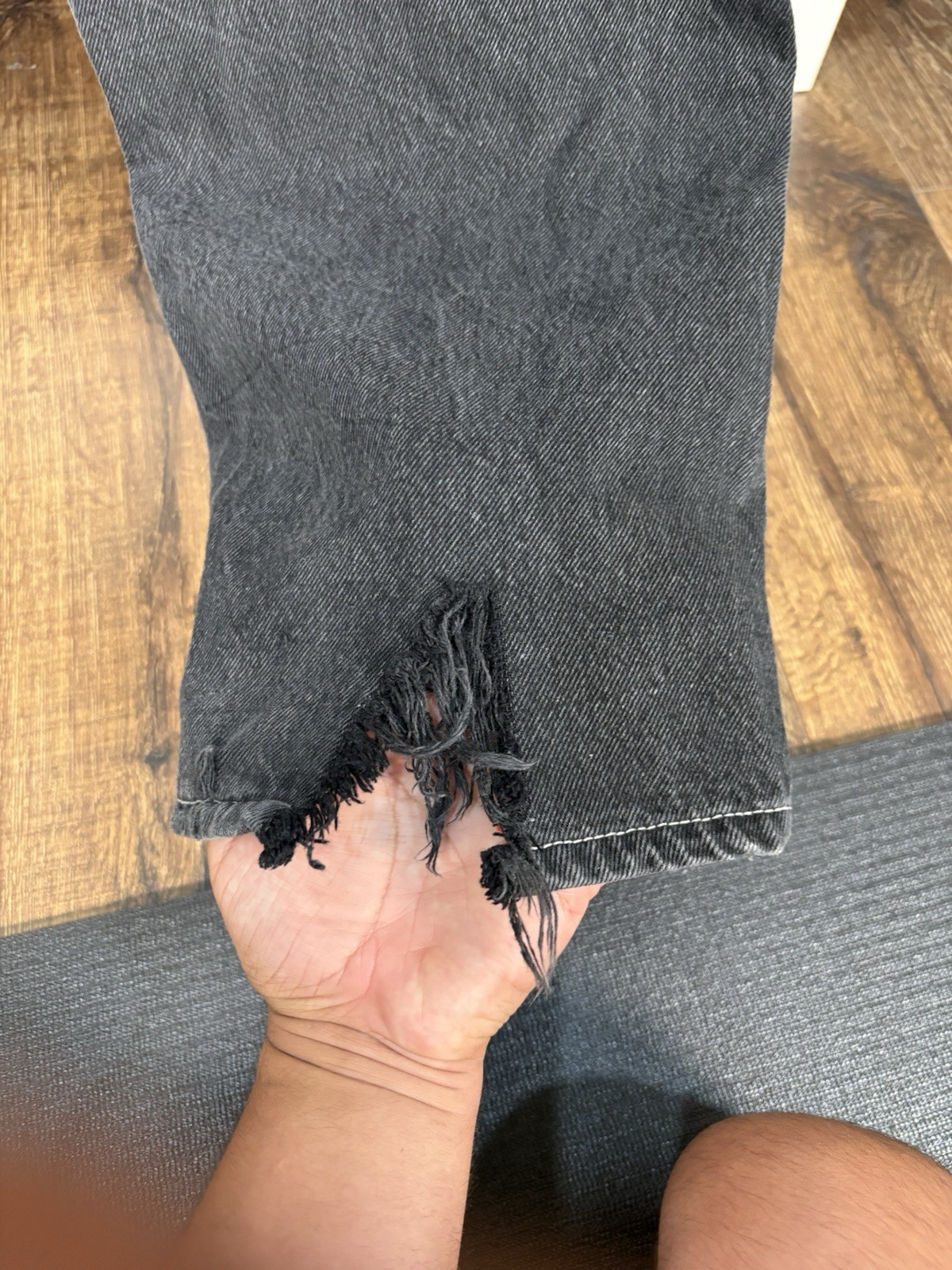 Ninth Hall Japanese Style Embroidery On Ambush Jeans, Size 33 Black Jeans